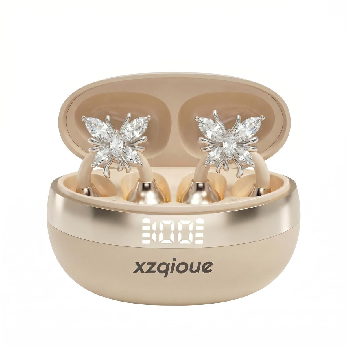 Wireless Bluetooth Earbuds Earrings with LED Digital Display - xzqioue Official Imagery - 1