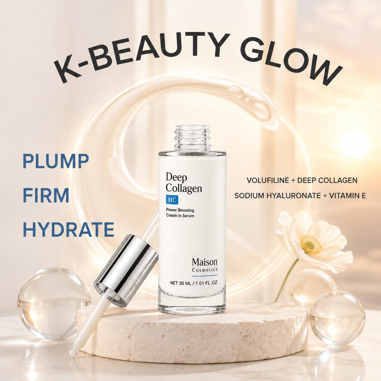 FlatFemme Maison Cosmetics Deep Collagen Volufiline Collagen Serum with - FlatFemme Official Product View 8