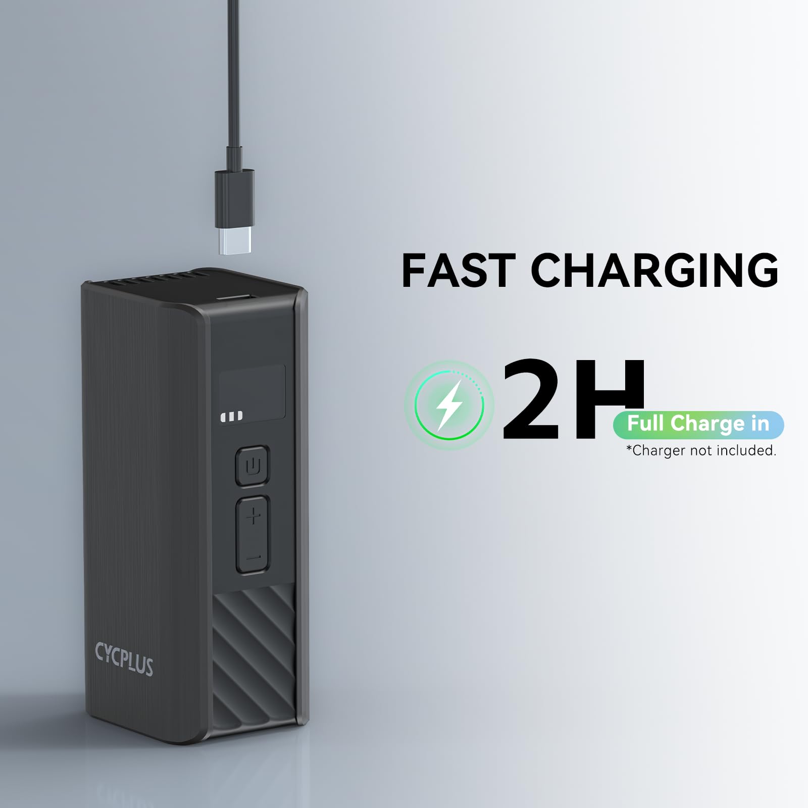 CYCPLUS Electric Bike Pump, A3Mini, 120 PSI, Brushless Motor, with Display