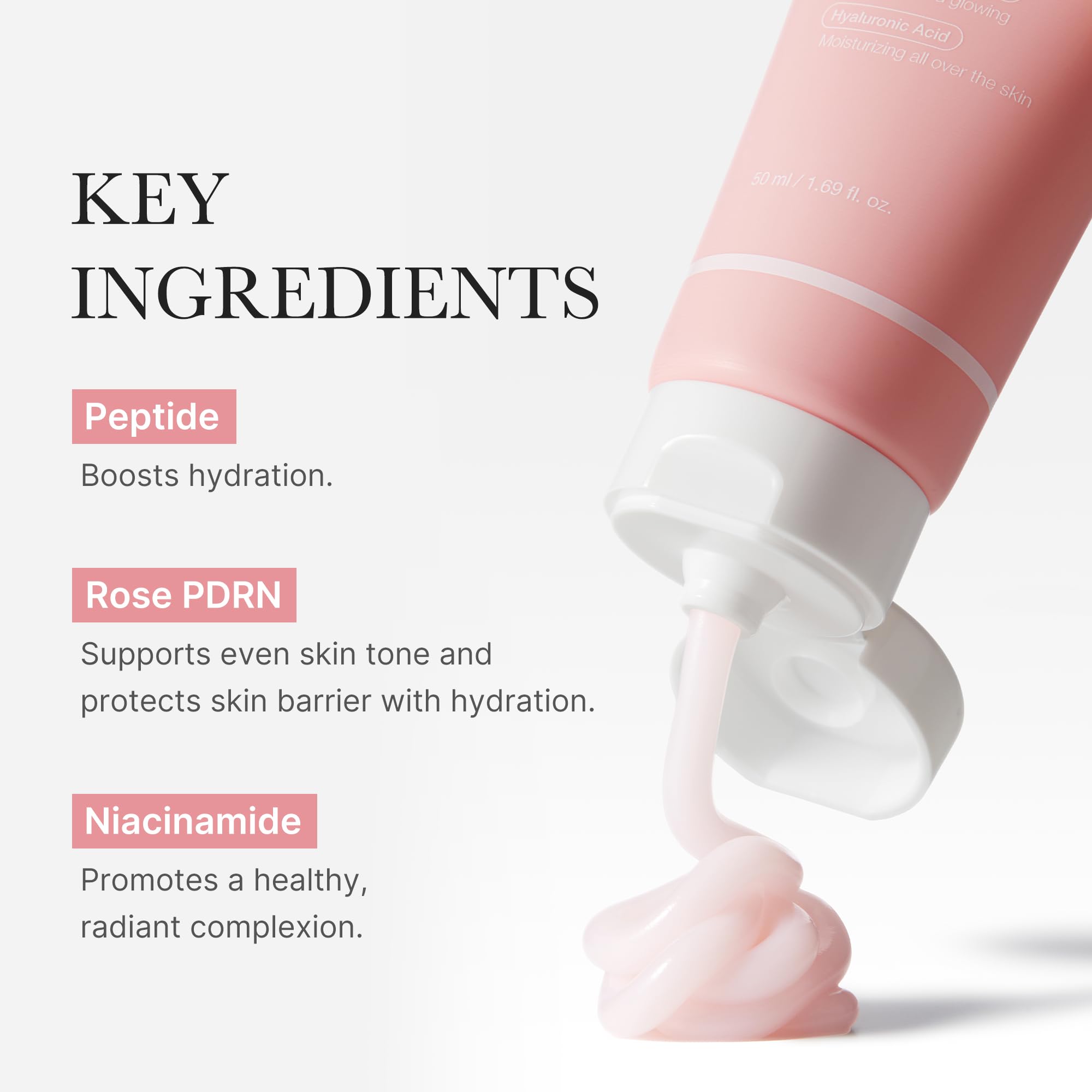 medicube Rose PDRN Pink Hyaluronic Moisturizing Cream - medicube Official Product View 6