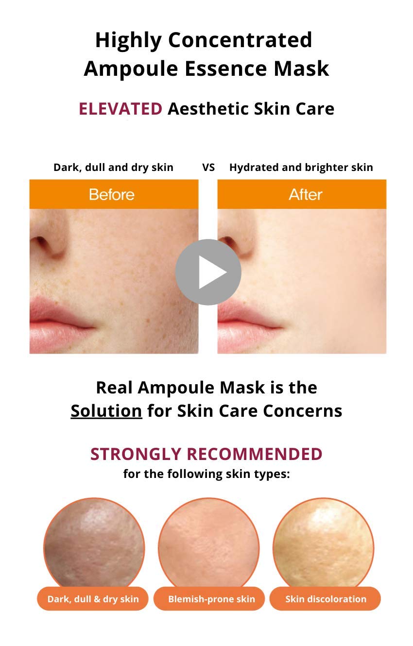 Hyaluronic Acid Real Ampoule Mask 10 Pack - Jigott