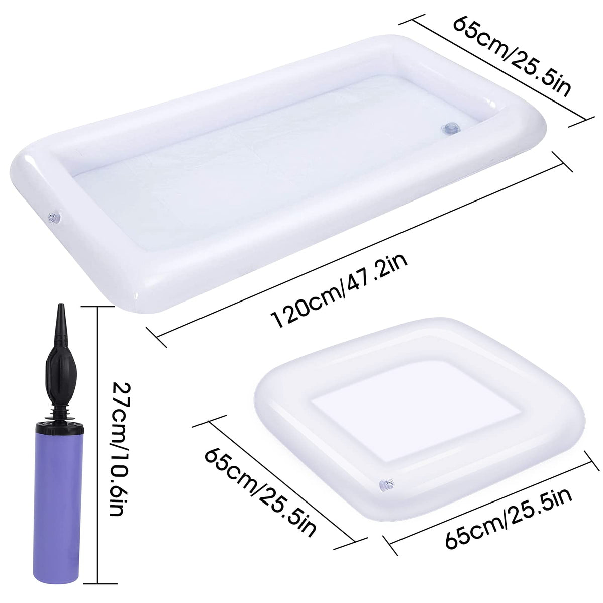4 Pack Inflatable Ice Serving Bar Pool Party Buffet Drink - jxzdle Official Imagery - 4