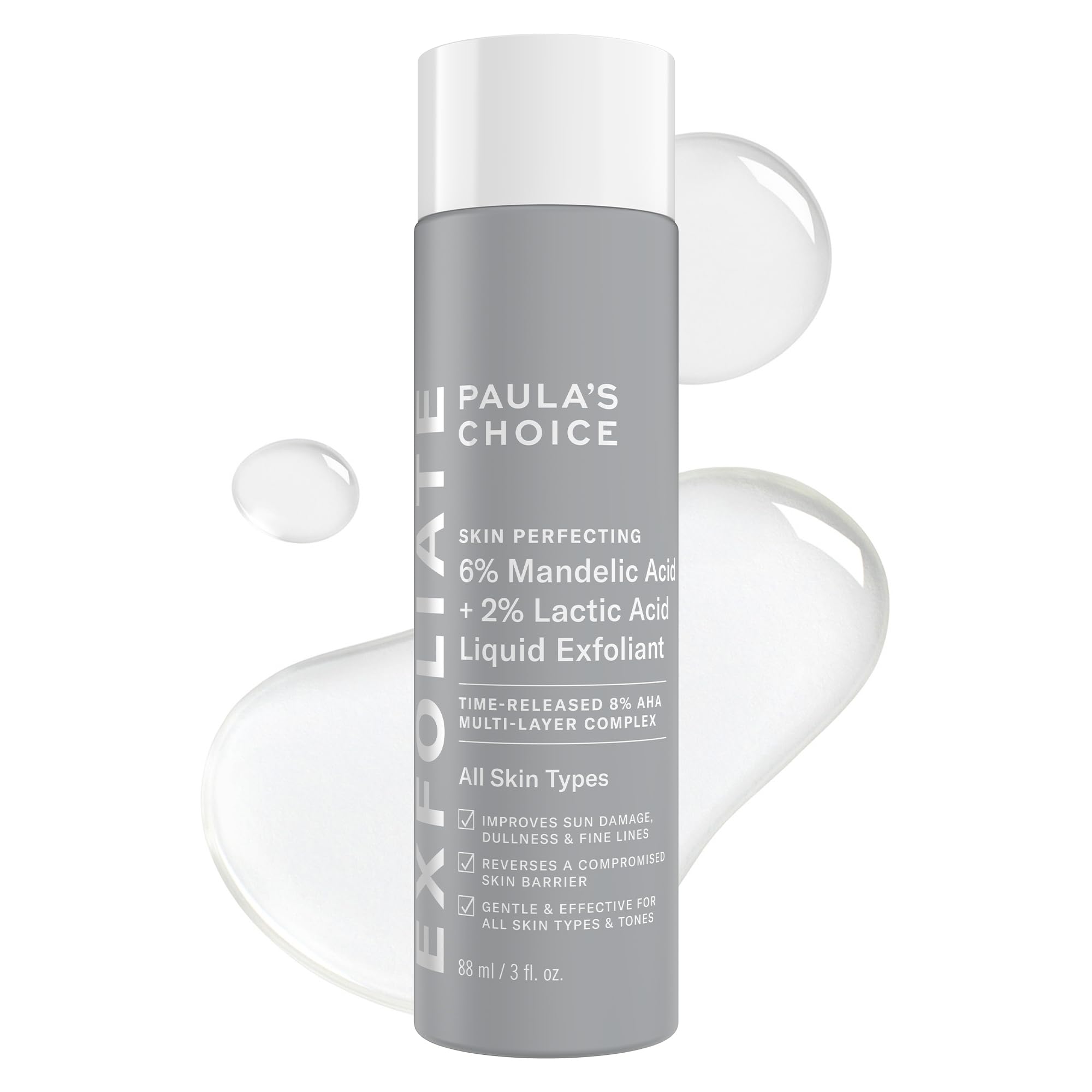 Paula's Choice 6% Mandelic + 2% Lactic Acid Liquid Exfoliant - Product Imagery