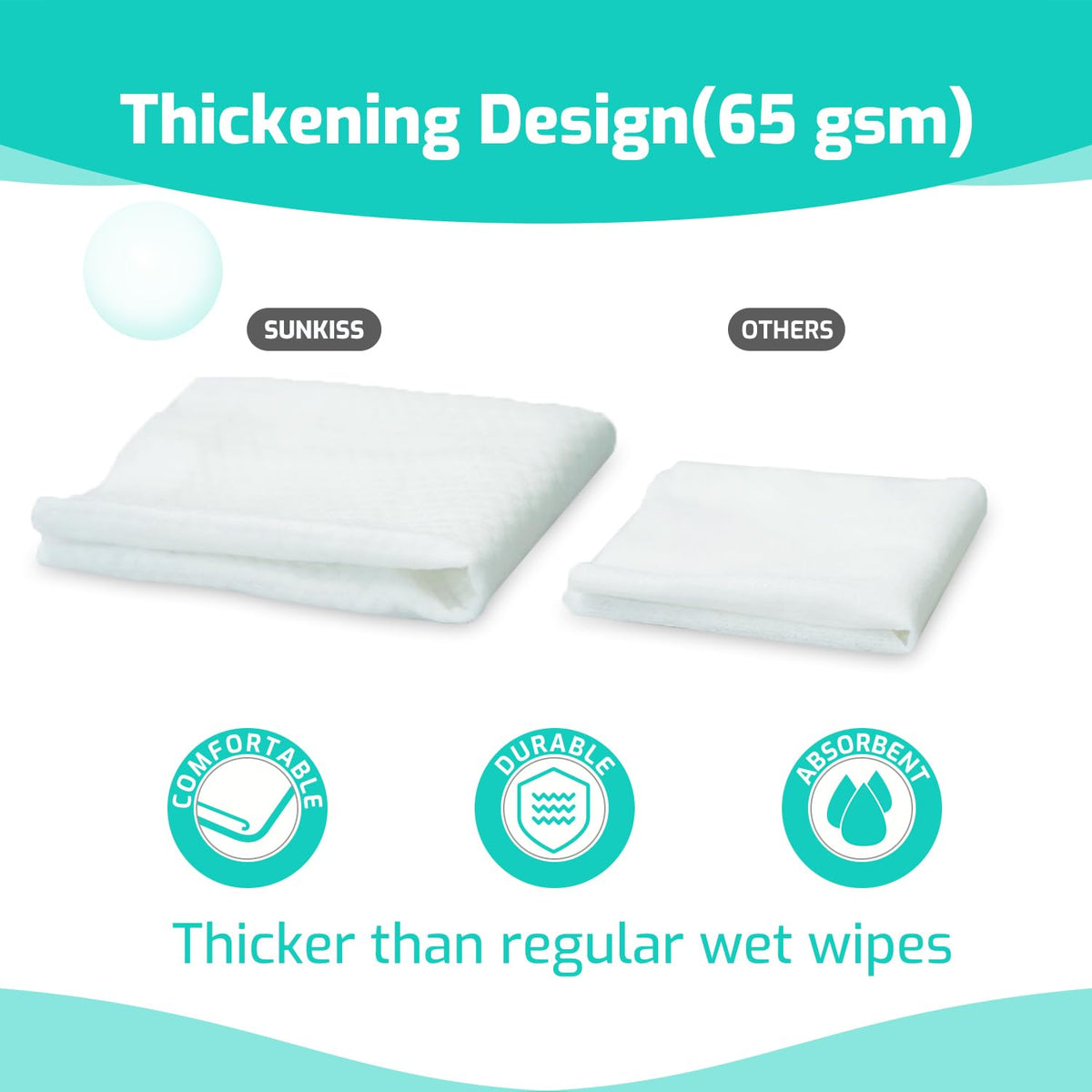 SUNKISS TrustPlus Adult Wet Wipes Extra Large 8 x12 - SUNKISS Official Imagery - 4
