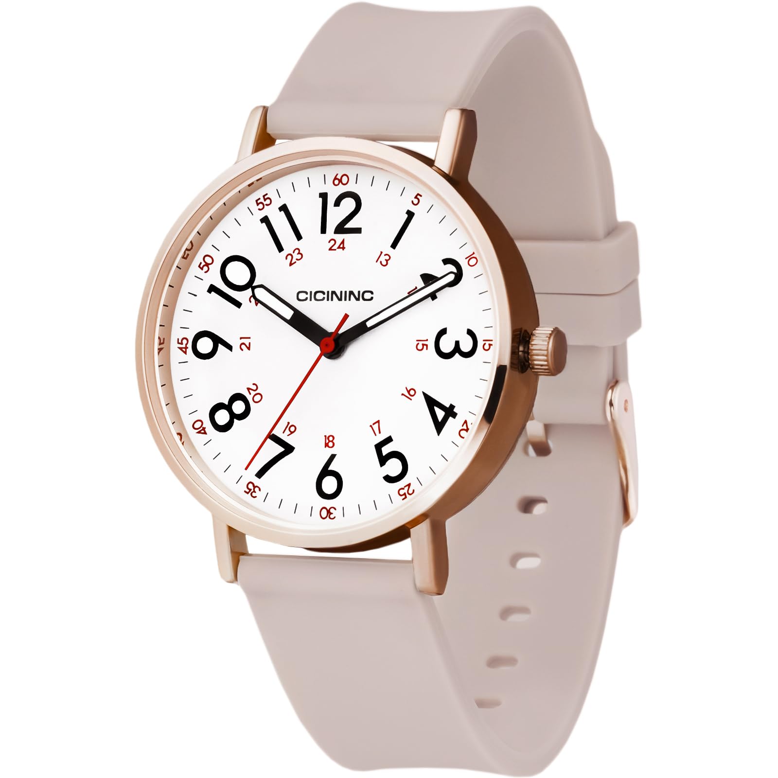 cicininc Watch with Second Hand for Nursing Women | Analog | Military - View 1