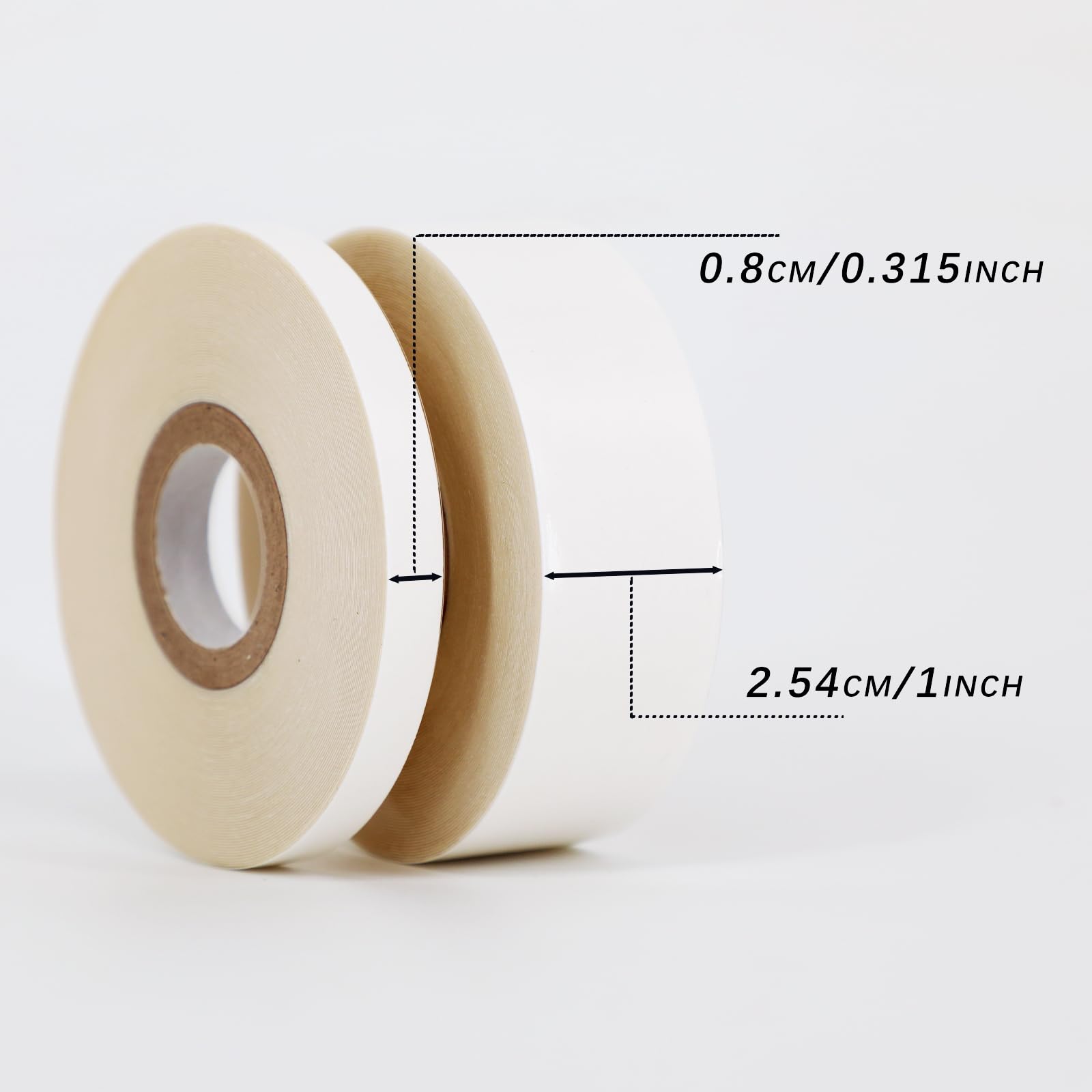 Double-Sided Hair Extension Tape Roll 0.315" × 12 Yds