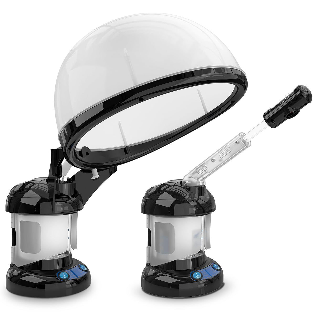 2 in 1 Hair Steamer for Natural Hair Ozone Facial Steamer - Kingsteam Official Imagery - 2