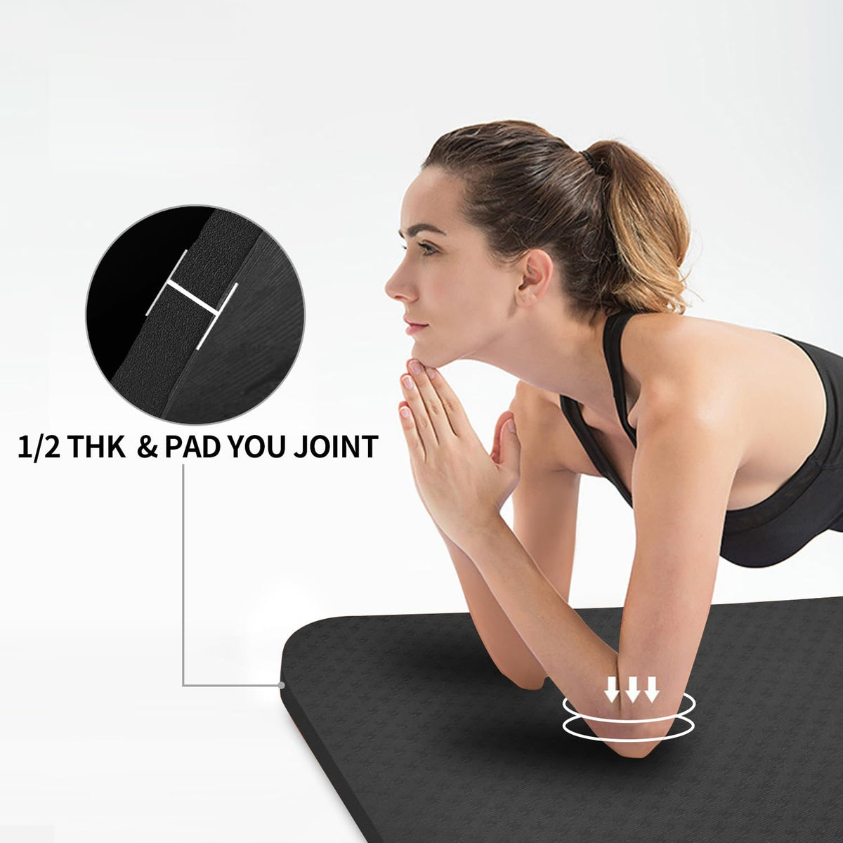 Hatha Yoga Large TPE Yoga Mat 6 x4 x1 2 Extra Thick Non Slip - Hatha yoga Official Imagery - 8