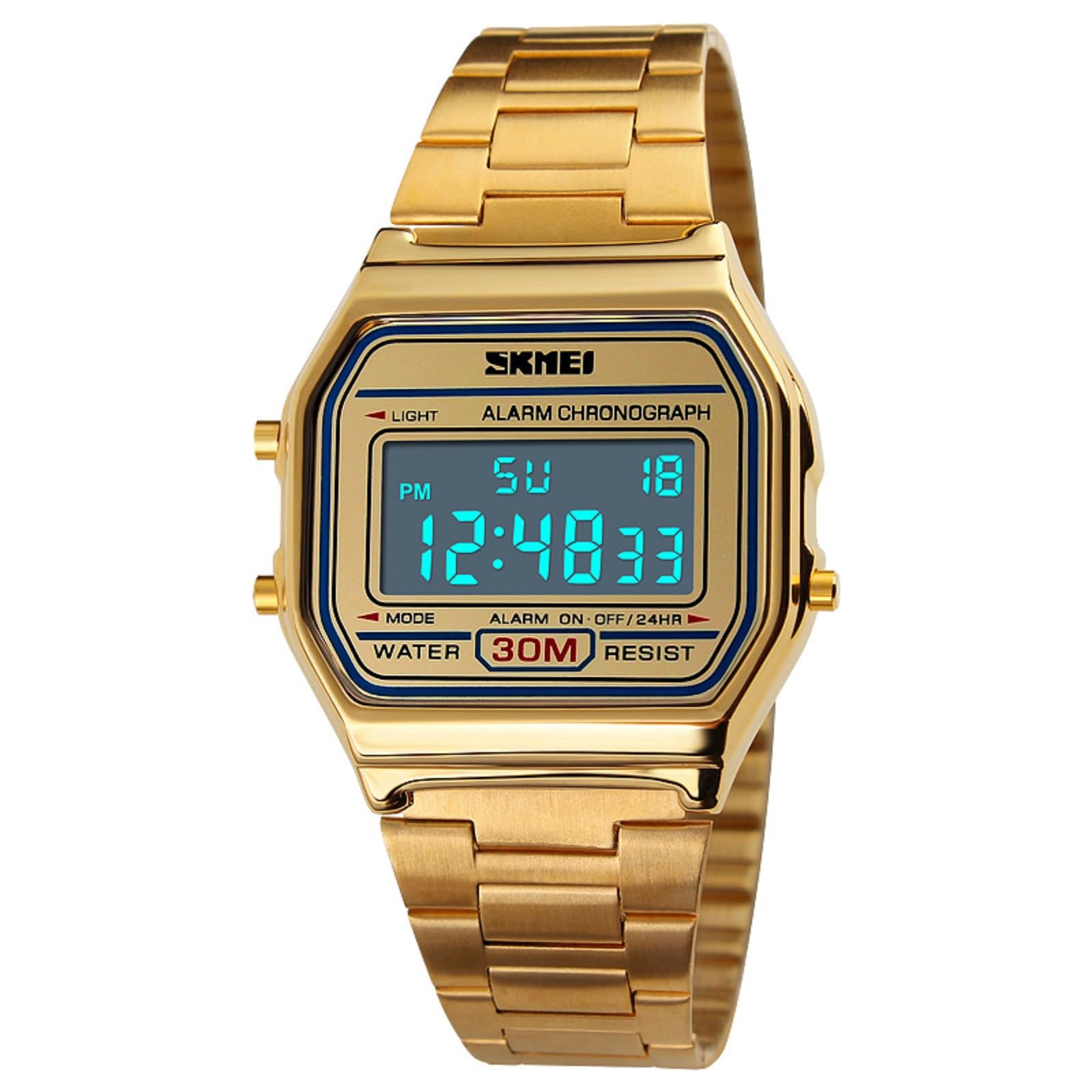 SKMEI Watches for Men,Classic Square Ultra Thin Stainless Steel - Product Imagery