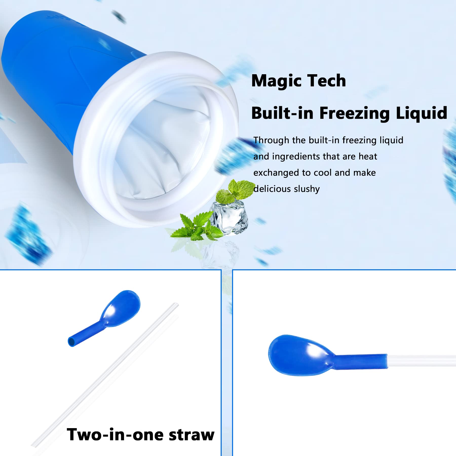 Color Land Slushie Maker Cup Frozen Magic Squeeze Slushy Cup, Ice Crea - View 4