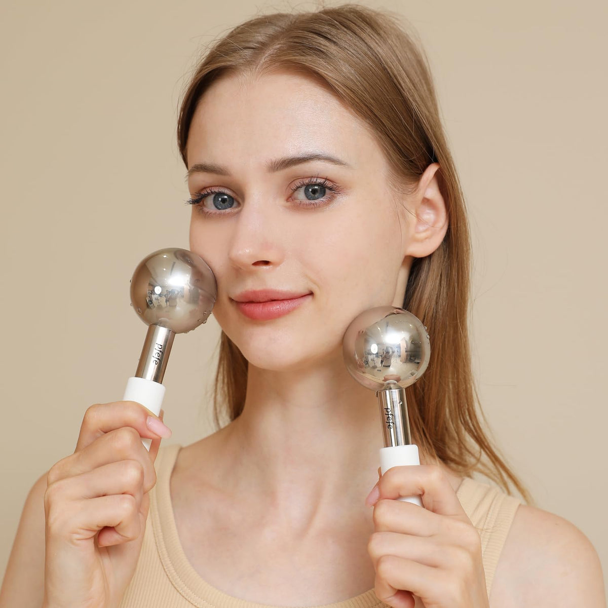 Ice Globes for Face Eyes Unbreakable Stainless Steel Cryo - pfefe Official Imagery - 5