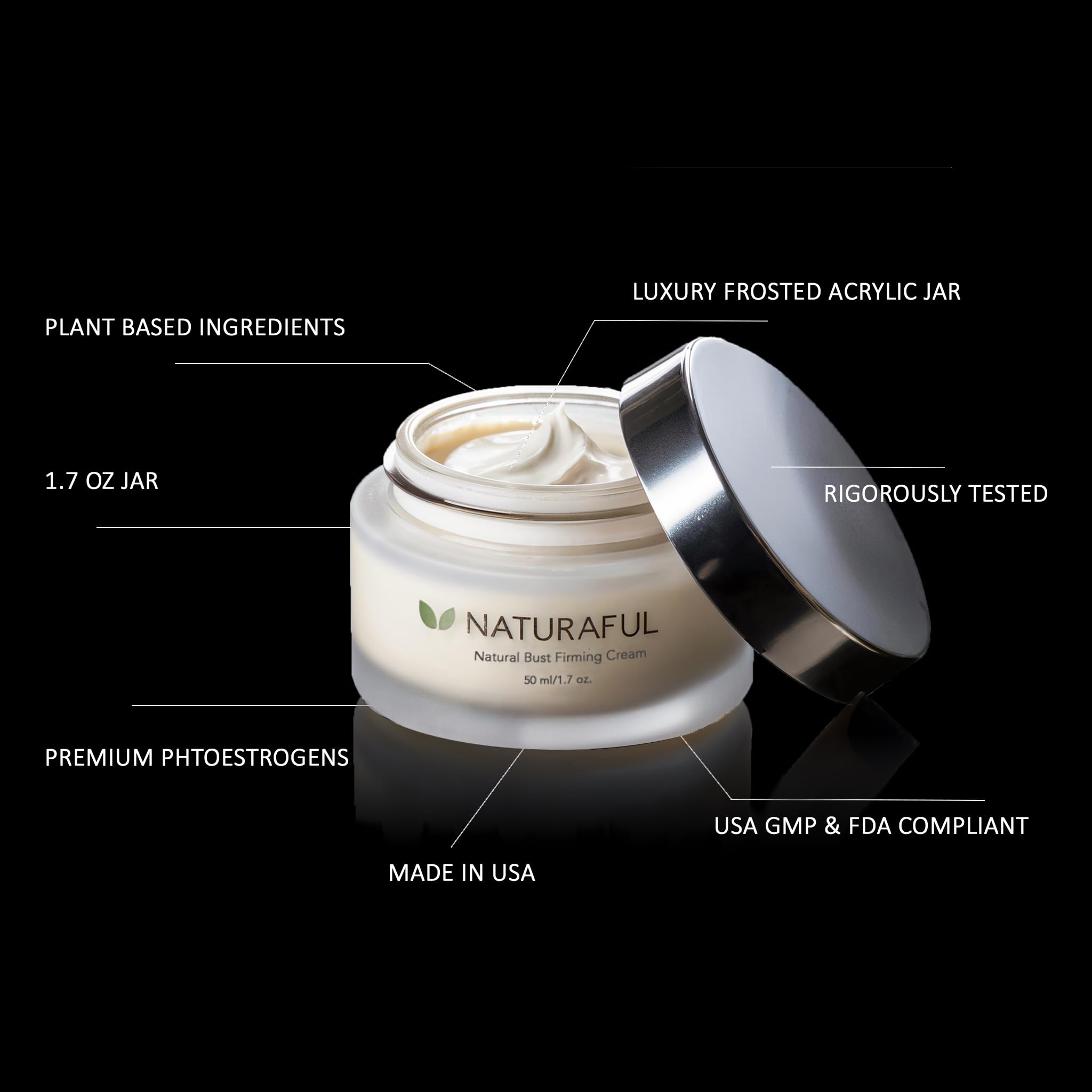 (5 JARS) ADVANCED Bust firming, lifting, toning and volumizing - Naturaful