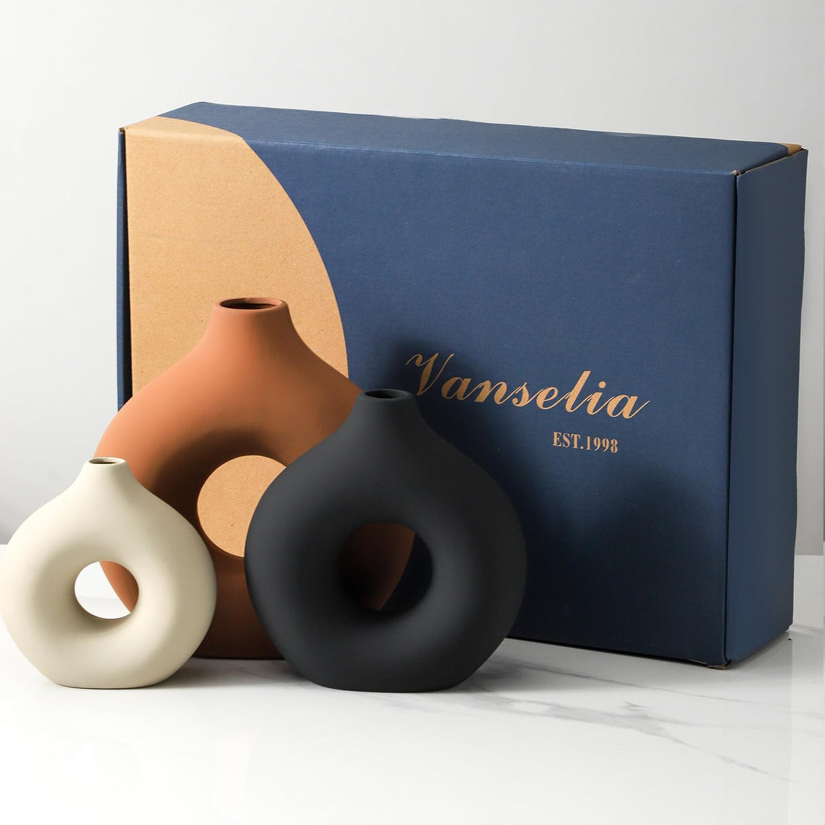 Ceramic Vase Home Table Decor - Vanselia Official Imagery - 7