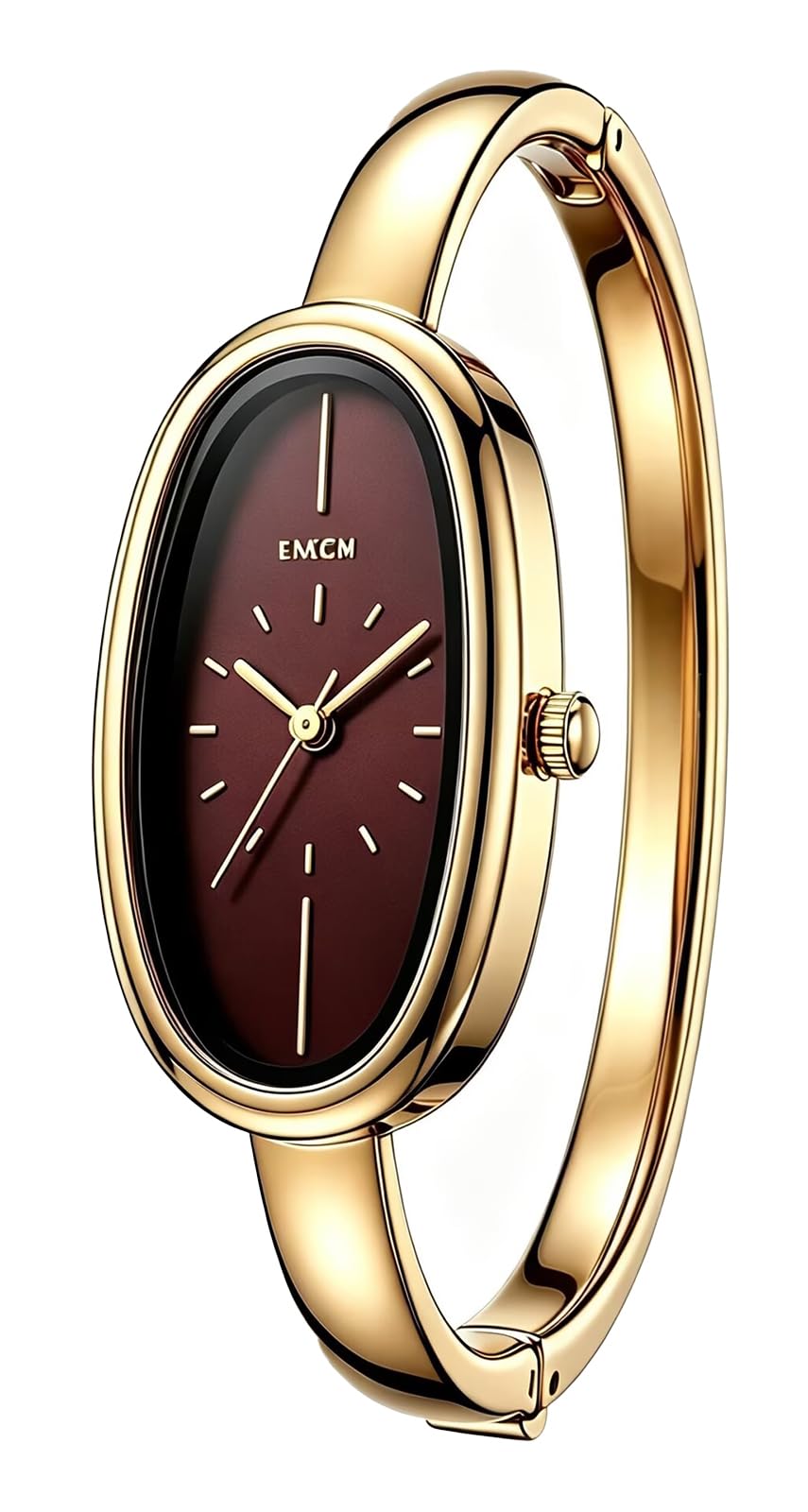 Women s Watch Delicate Oval Bangle Minimalist Wristwatch - GOODLIYA Official Imagery - 2