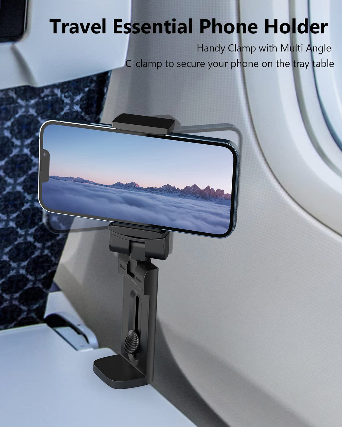MiiKARE 3PCS Airplane Phone Holder Mount Plane Travel - MiiKARE Official Imagery - 4