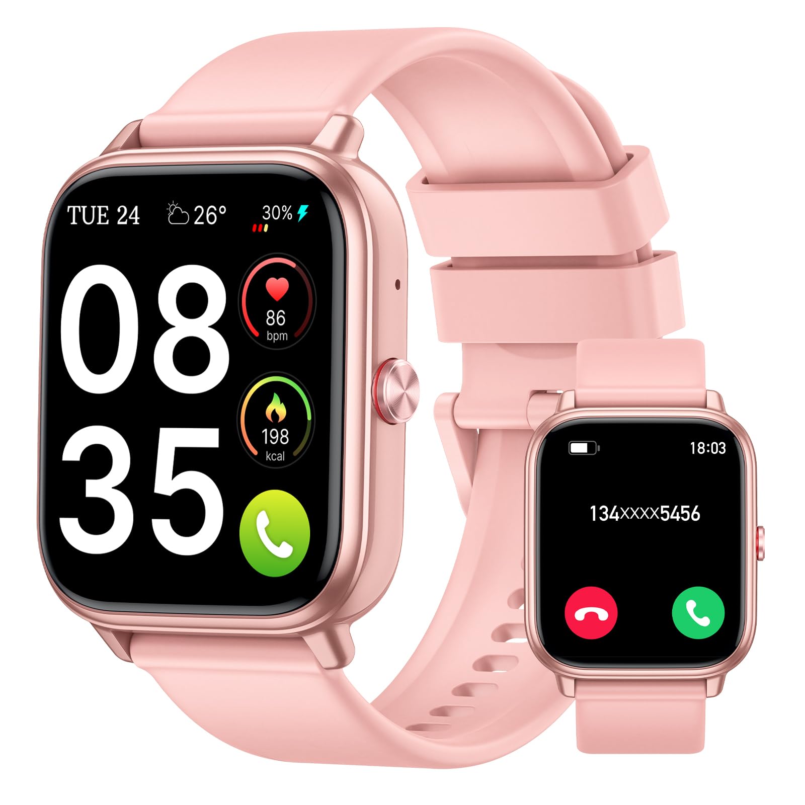 Tiksounds Smart Watch for Men Women  ,1.83" HD Touchscreen Fitness Tra - View 7