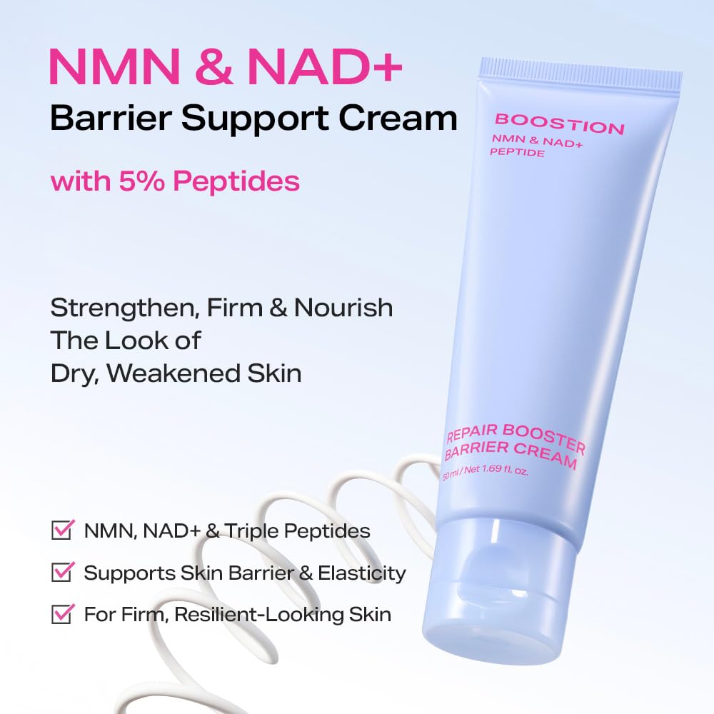 NAD NMN Peptide Cream with 5 Triple Peptide Complex Anti - BOOSTION Official Imagery - 3
