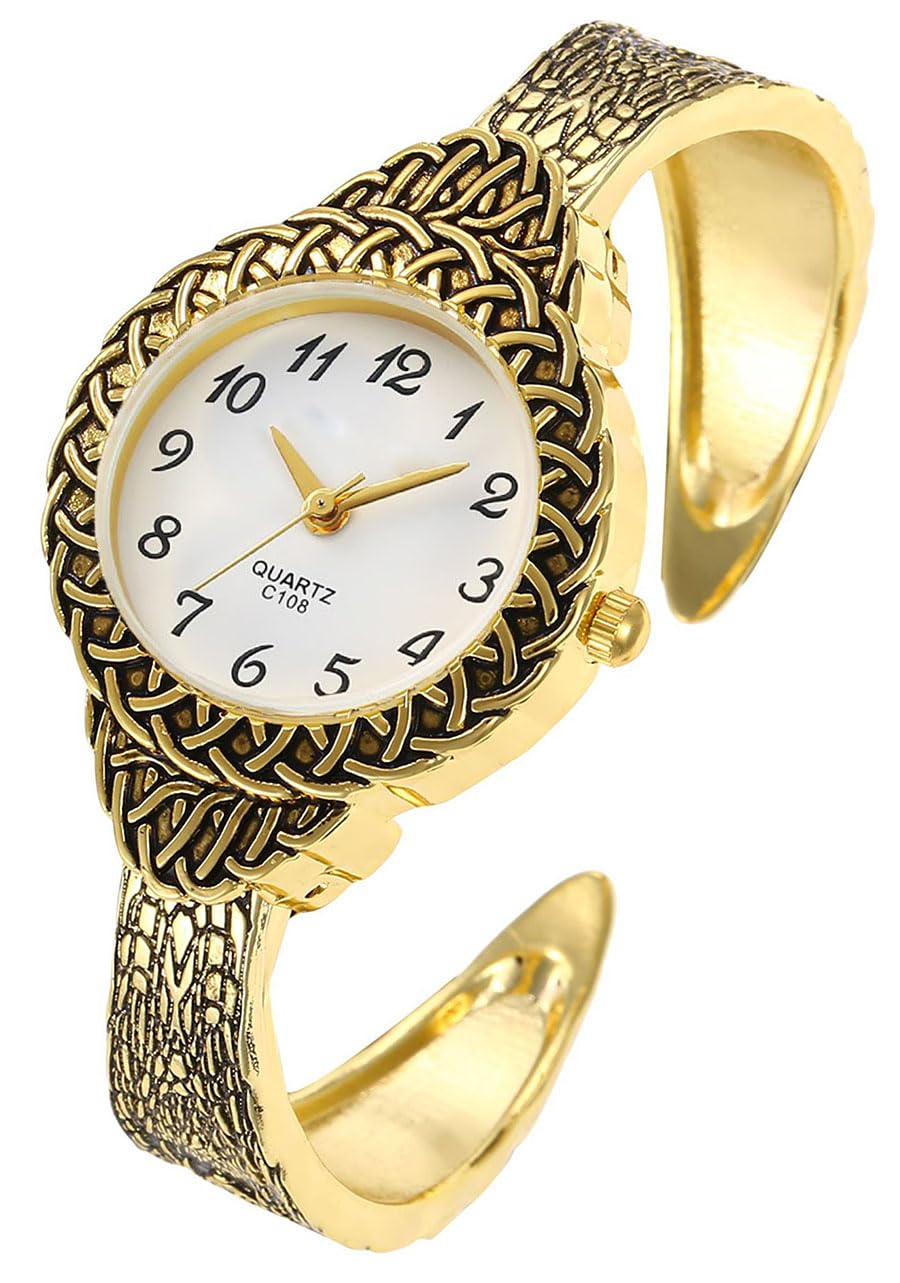 Women Vintage Bracelet Watch Fashion Ladies Easy Read Quartz - Product Imagery