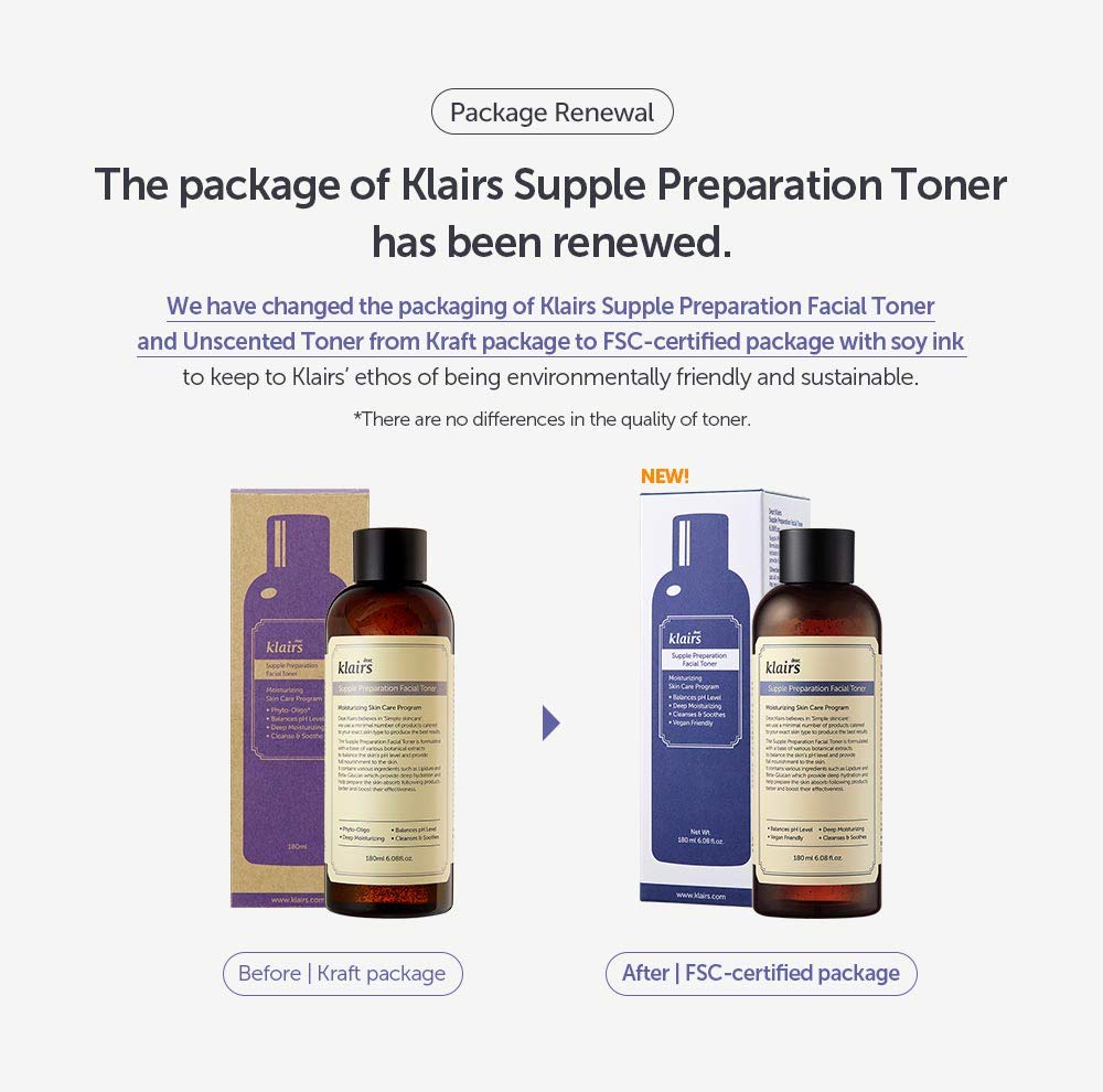 DearKlairs Supple Preparation Facial Toner Korean Hydrating, 6.08 Fl Oz - DearKlairs Official Product View 3