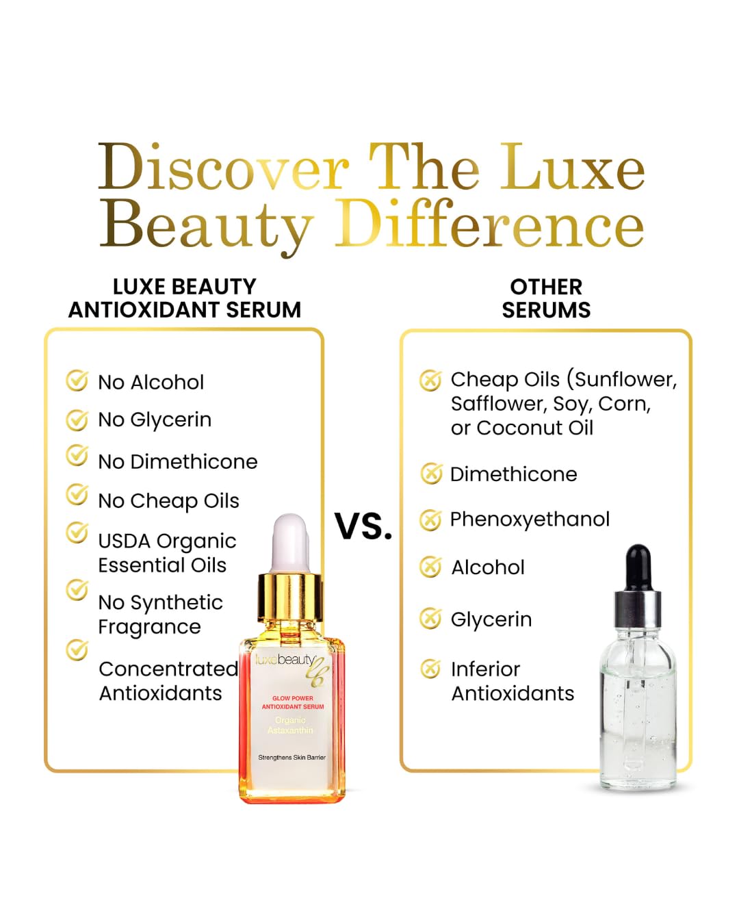 LUXE Beauty Lash & Brow Growth Products Luxe Beauty Organic Astaxanthin Serum - - LUXE Beauty Lash & Brow Growth Products Official Product View 8