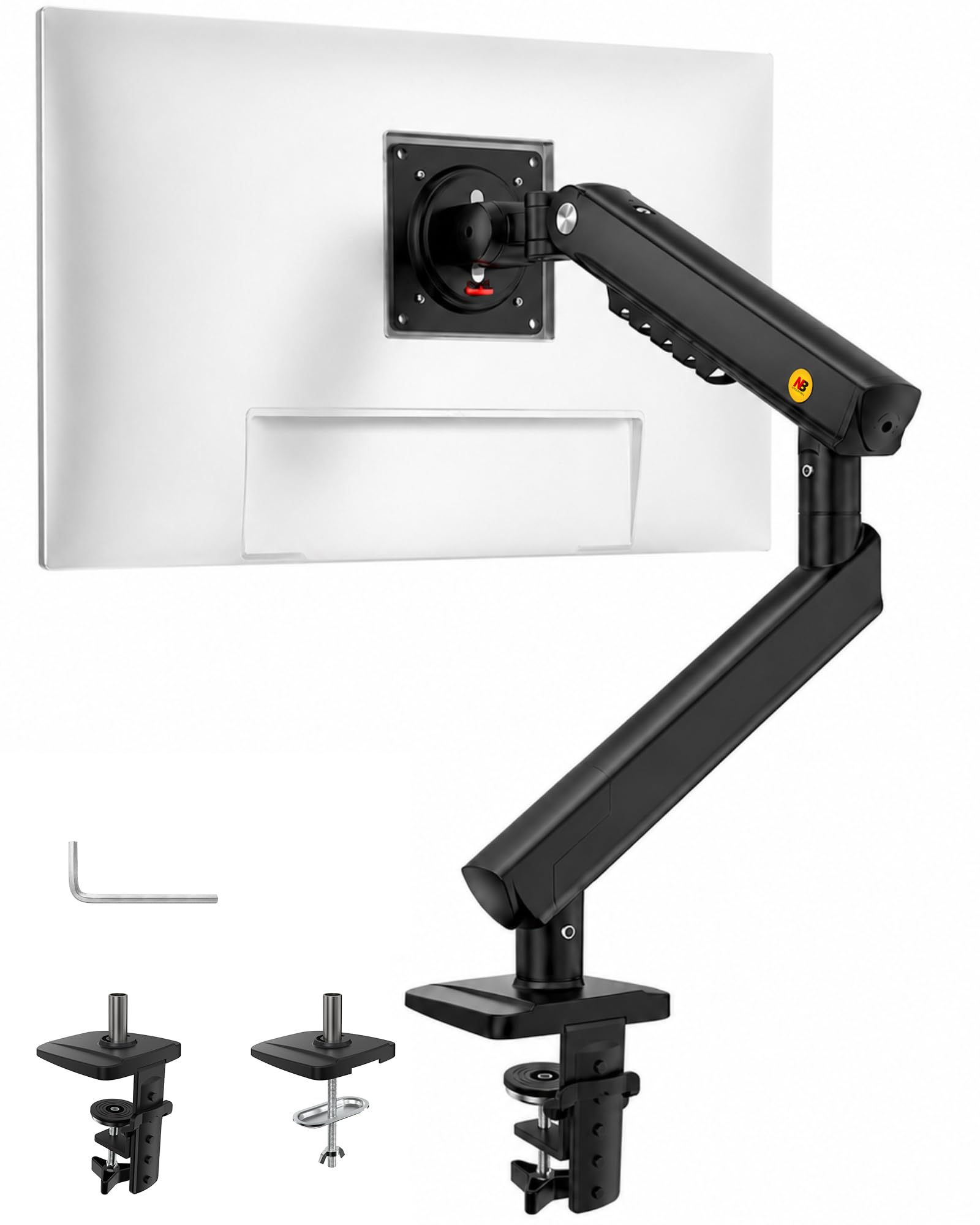 NB SmooVex™ Monitor Mount, Monitor Stand fits up to 32 Inch, Mechanical Spring Mount, VESA 75/100 mm, Model-A5(Black)