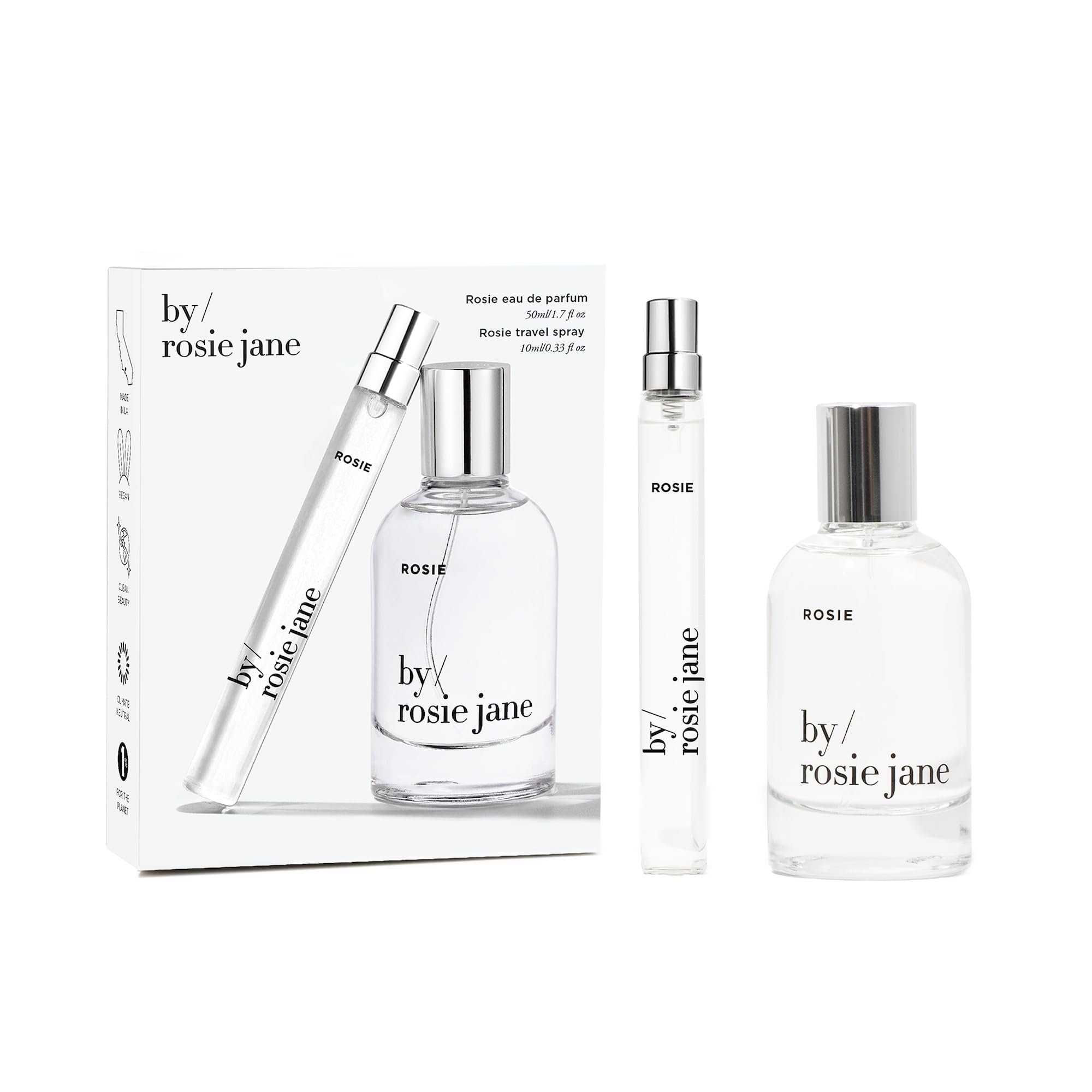 By Rosie Jane Home + Away Perfume Set - 50ml Full Size + 10ml - Product Imagery