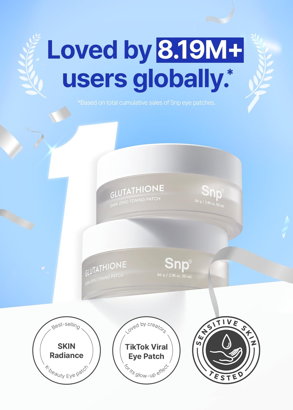 SNP 99 Glutathione Niacinamide B3 Eye Patch - SNP Official Imagery - 3
