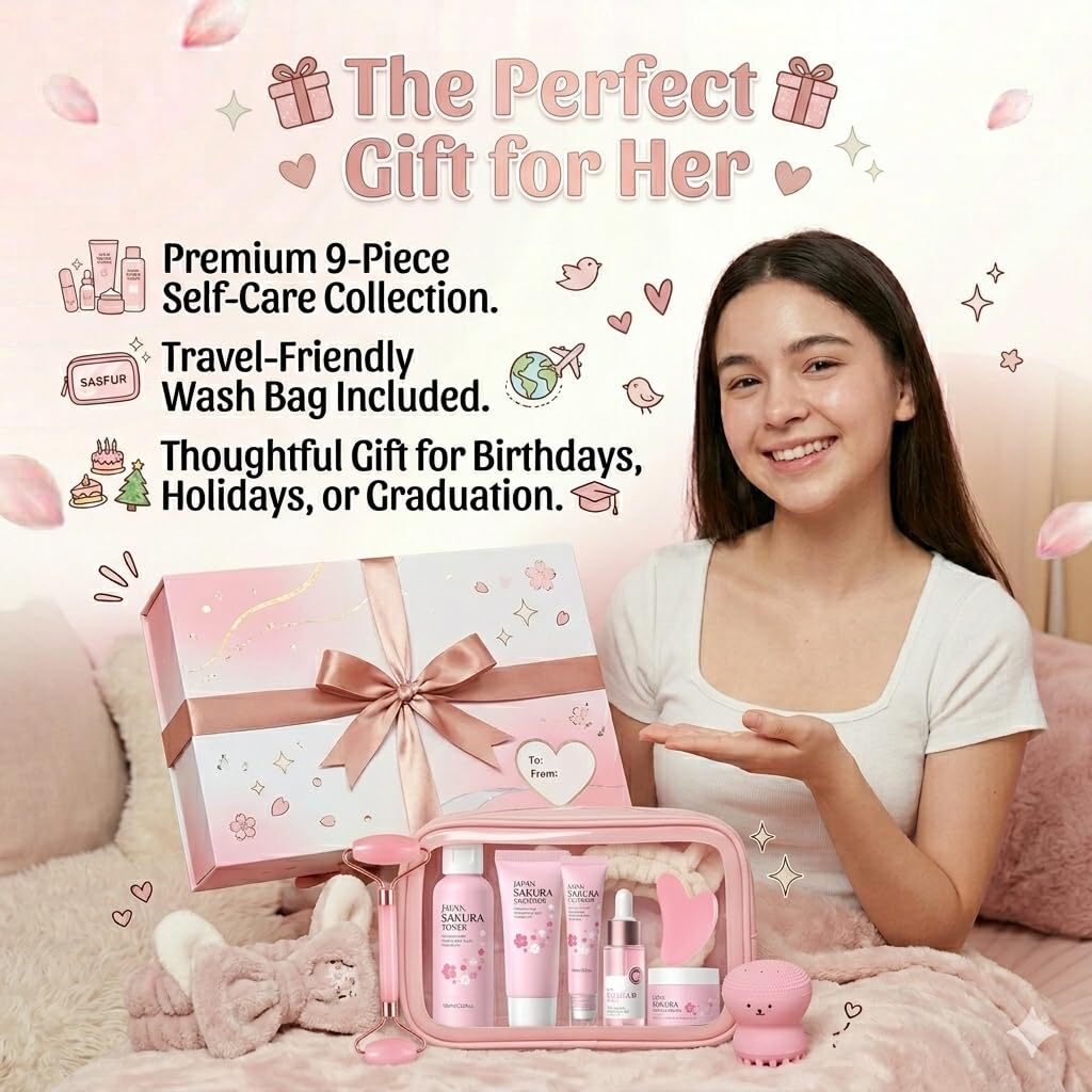 Sakura Skin Care Set For Teen Girls Women Birthday Gifts - MrCuvaryas Official Imagery - 8