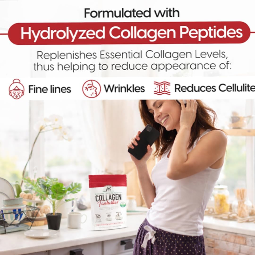 Collagen Peptides Powder Unflavored 2 2lb - Fantastic Nutrition Official Imagery - 3
