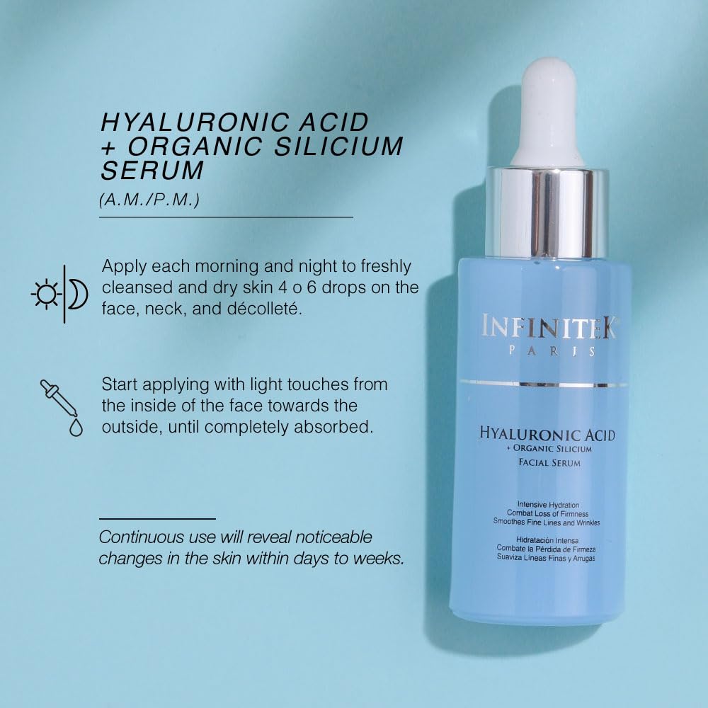 Infinitek Paris Hyaluronic Acid Serum with Organic Silicon - Deep Hydration & - Infinitek Official Product View 10