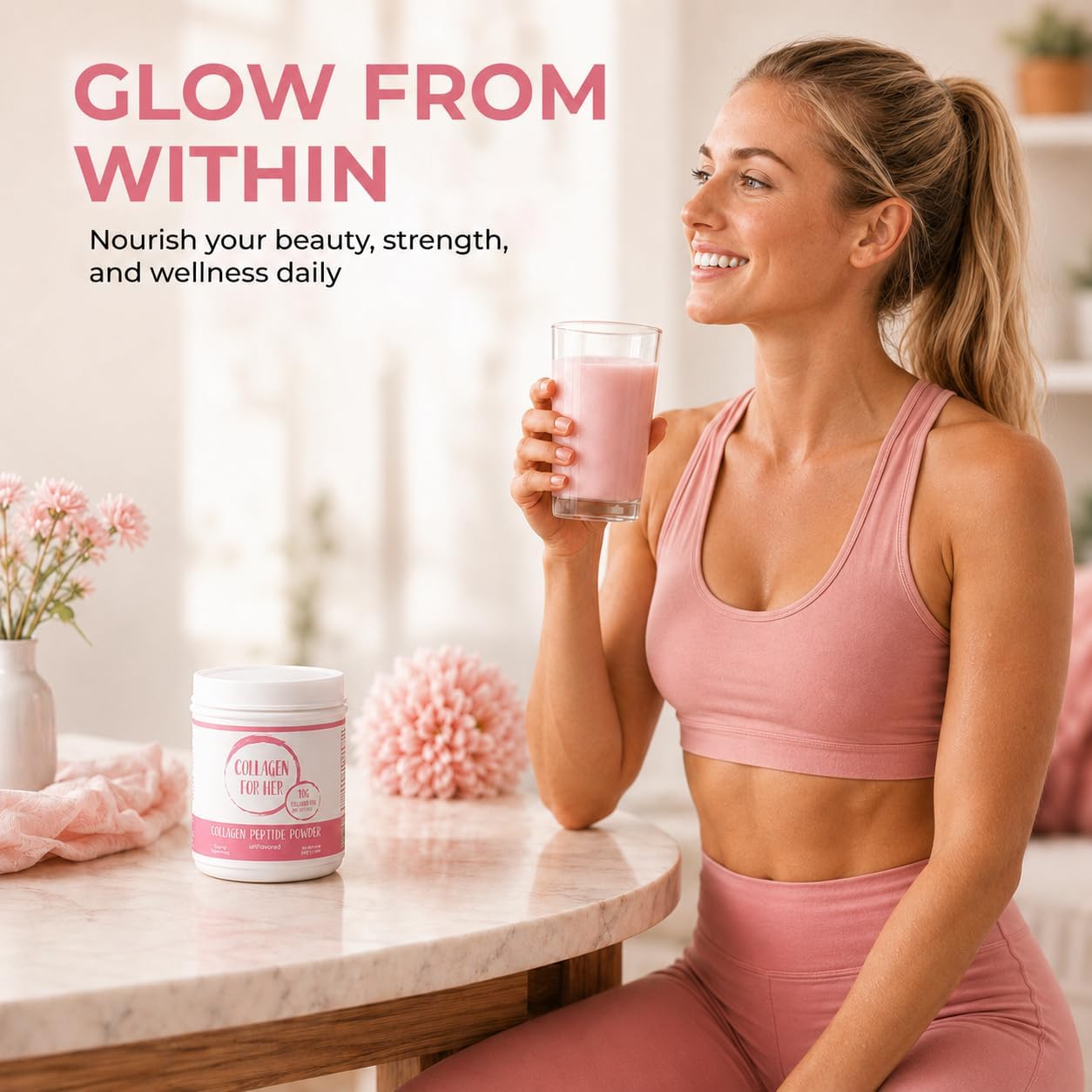 Collagen For Her Hydrolyzed Collagen Peptides Grass Fed - Collagen For Her Official Imagery - 4