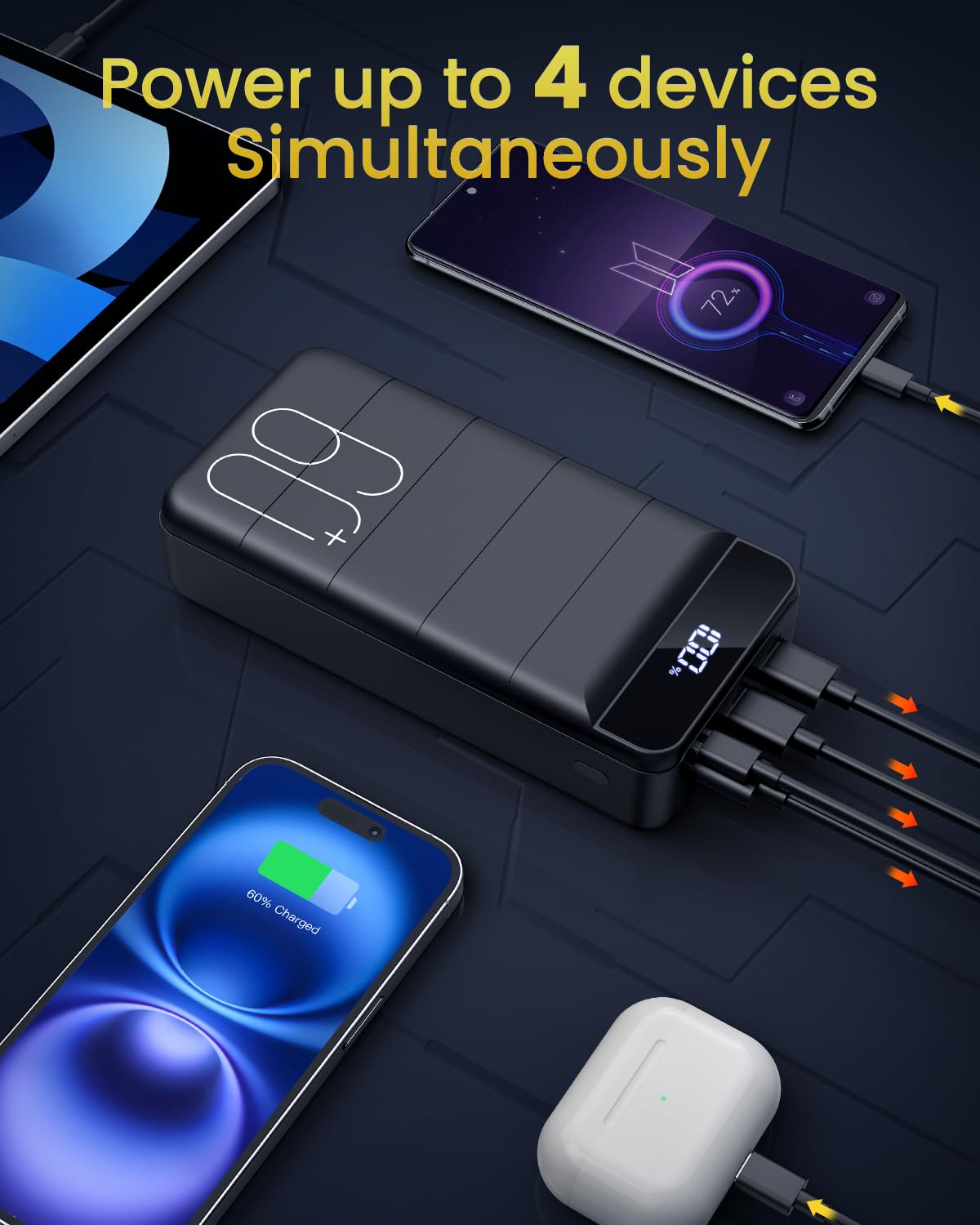 Portable Charger Power Bank 60000mAh Battery Bank Portable - RONEGN Official Imagery - 5
