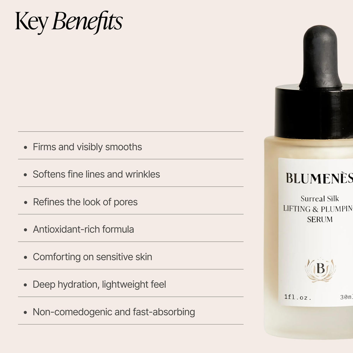 Blumen s Surreal Silk Lifting Plumping Serum With Vitamin C - B Blumenes Natural Solution Official Imagery - 5