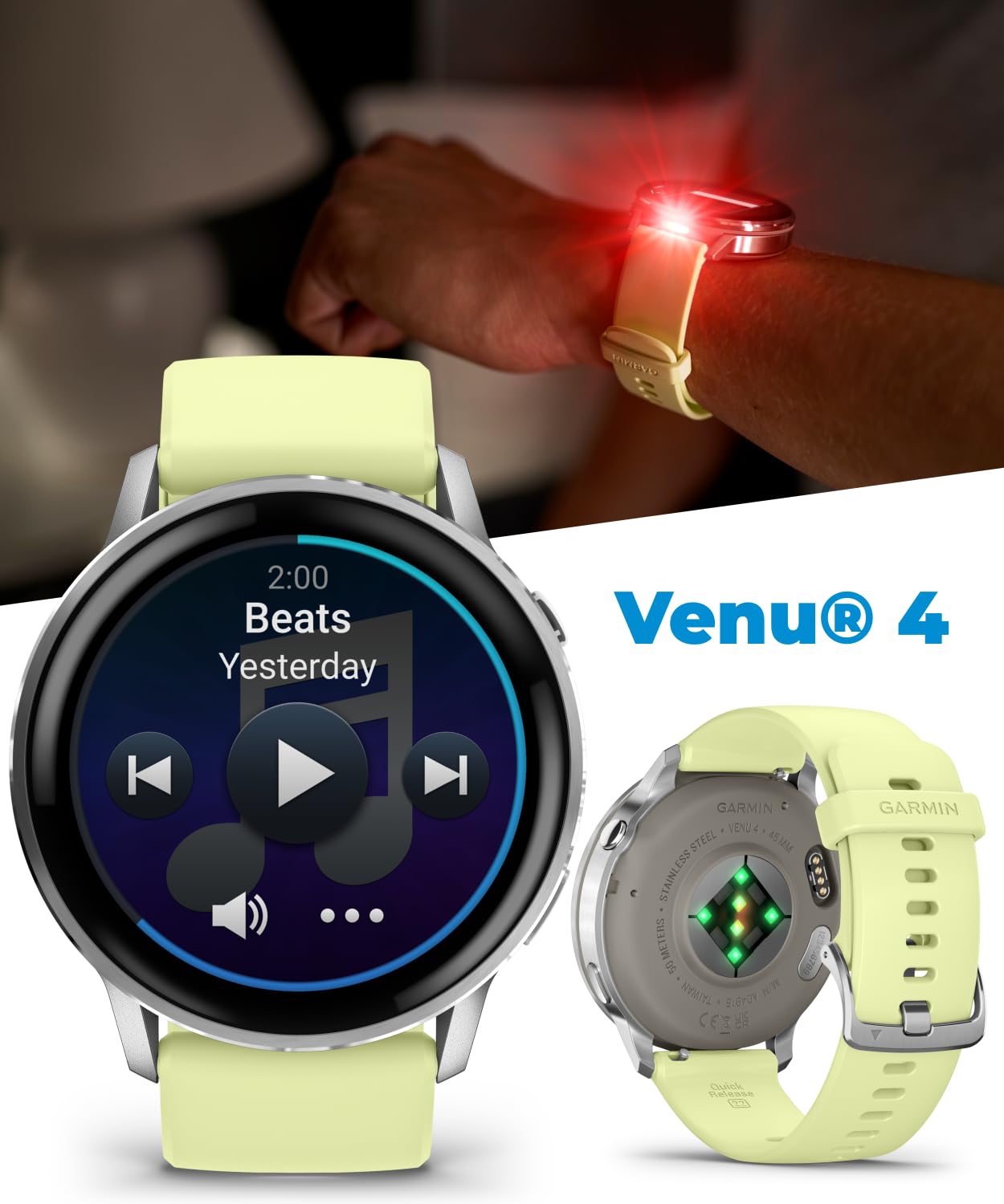 Garmin Venu 4 45mm AMOLED Advanced Health & Fitness GPS Smartwatch, Br - View 4
