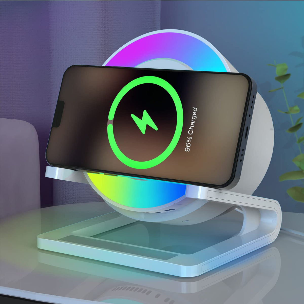 Night Lights Bluetooth Speaker Wireless Charger 15W with - doopo Official Imagery - 1