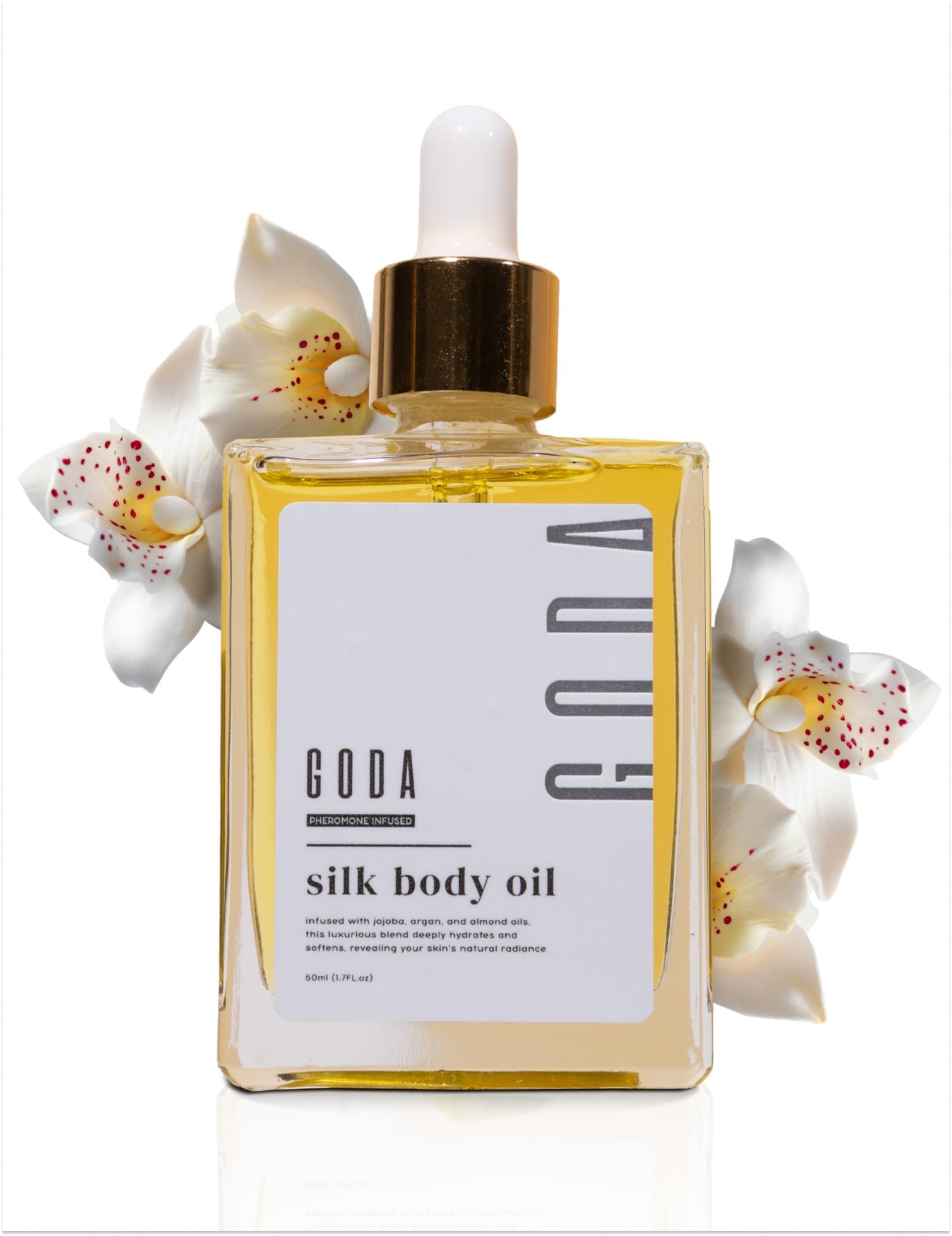 GODA Silk Body Oil Women - Firming Anti Aging Moisturizing - Product Imagery