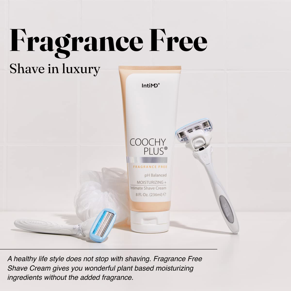 Coochy Plus Fragrance Free Intimate Shaving Cream After - IntiMD Official Imagery - 8