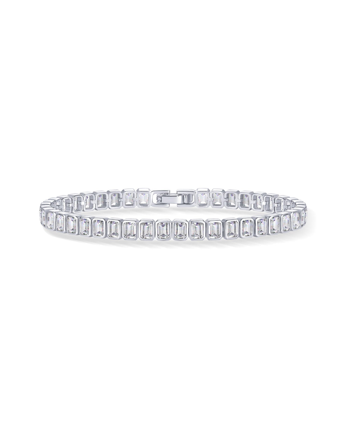 PAVOI 14K Gold Plated Tennis Bracelets for Women Bezel Set - PAVOI Official Imagery - 7