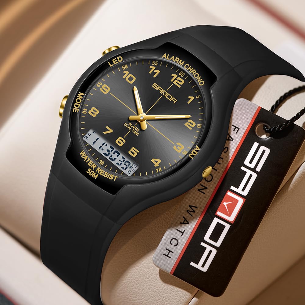 Gosasa Unisex Digital Analog Sports Watch with Alarm - Gosasa Official Imagery - 7