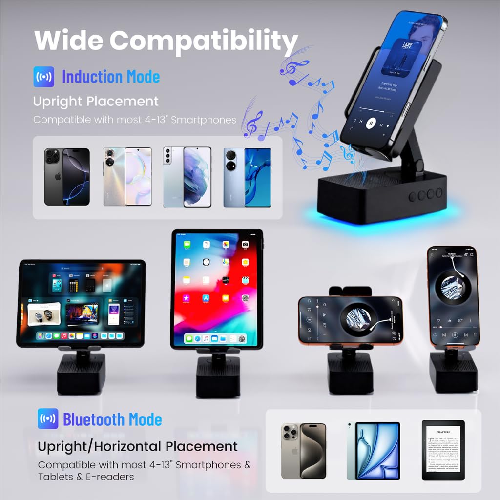 Wireless Sensor Speaker Colorful LED Ambient Light Foldable - DBHBAODZI Official Imagery - 7