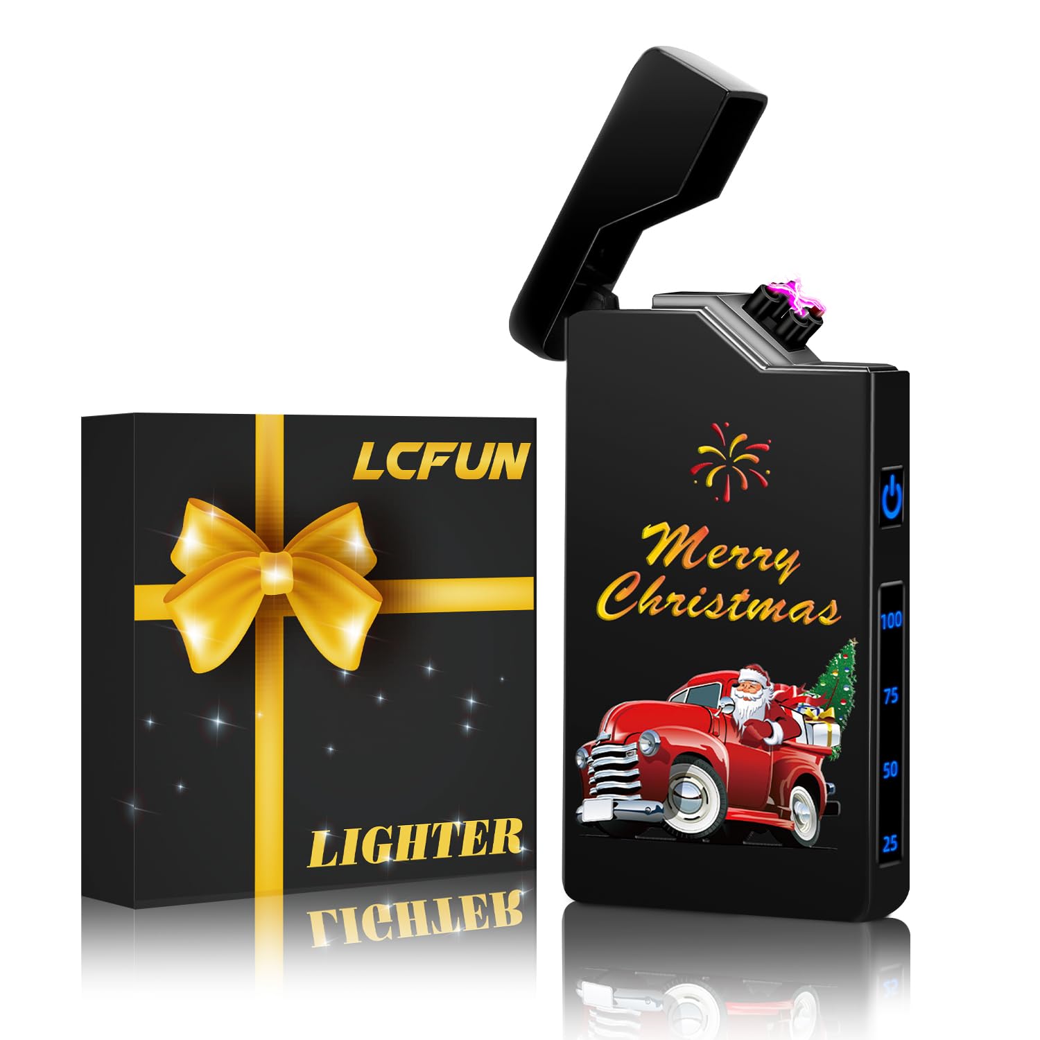 LcFun Electric Lighter Rechargeable Plasma Lighter Men Cool Drago - LcFun Official Product View 10