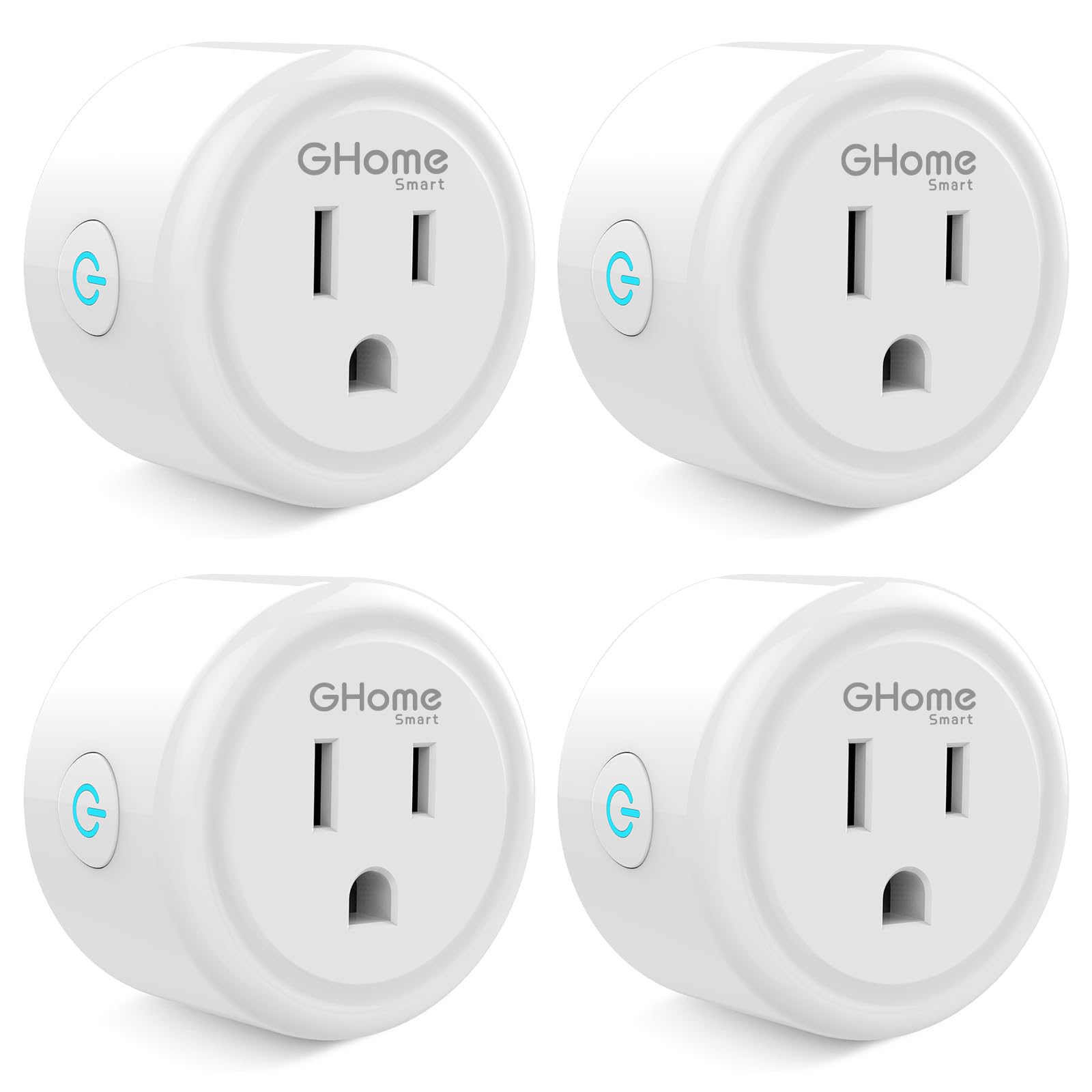 GHome Smart Plug Mini, WiFi Smart Outlet Plug Works with Alexa an - GHome Smart Official Product View 2