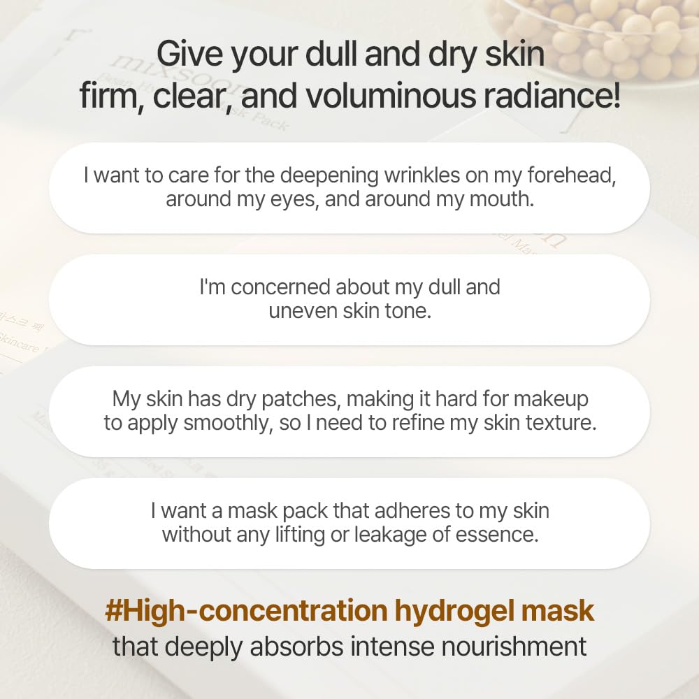 mixsoon Bean Collagen Hydrogel Mask Hydration All-In-One - mixsoon