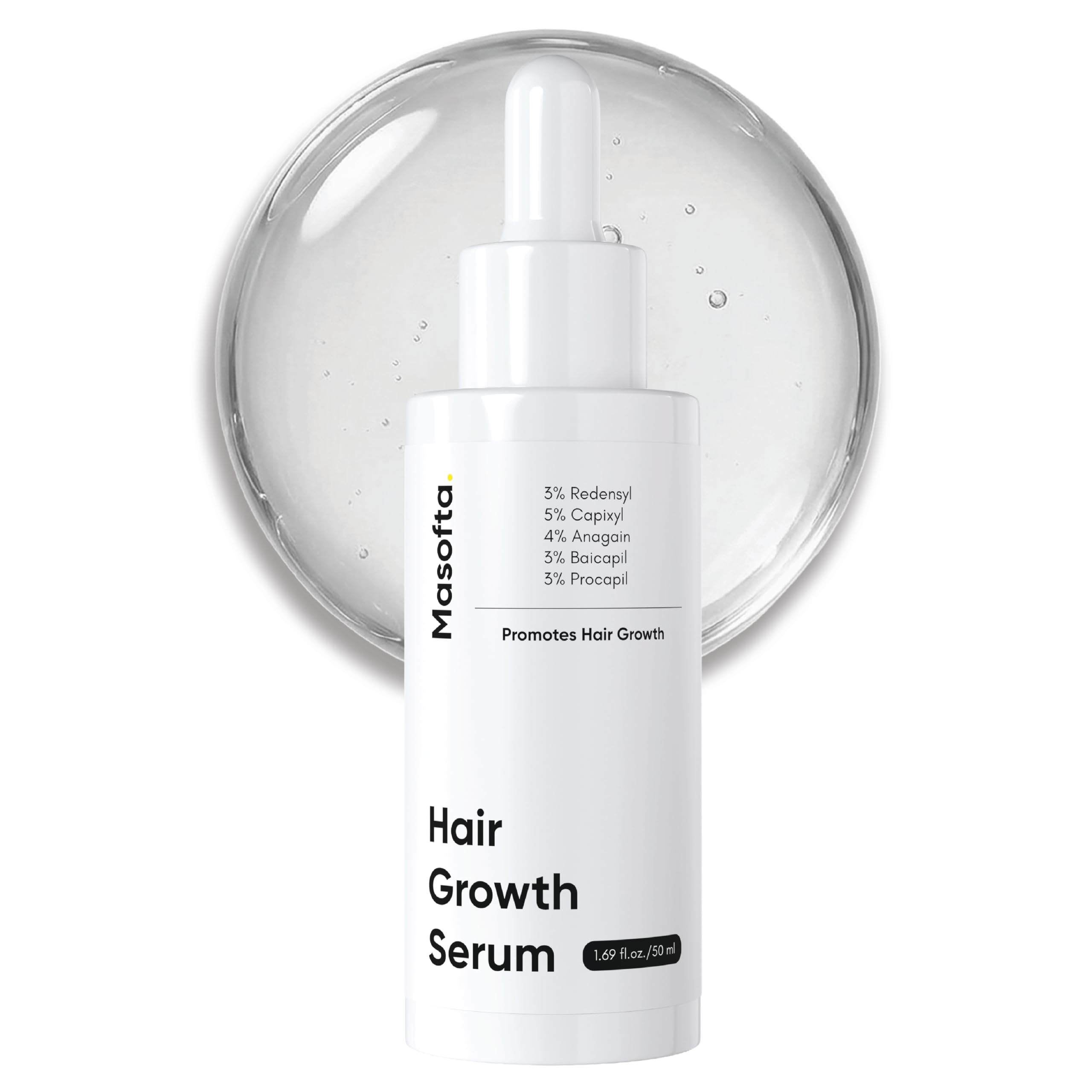Masofta Hair Growth Serum For Density, Hair fall Control with 3% Redensyl, 5% - Masofta Official Product View 10