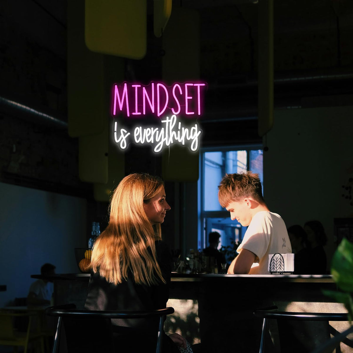 Mindset is Everything Neon Sign Dimmable Inspirational LED - BNEMCEZH Official Imagery - 7