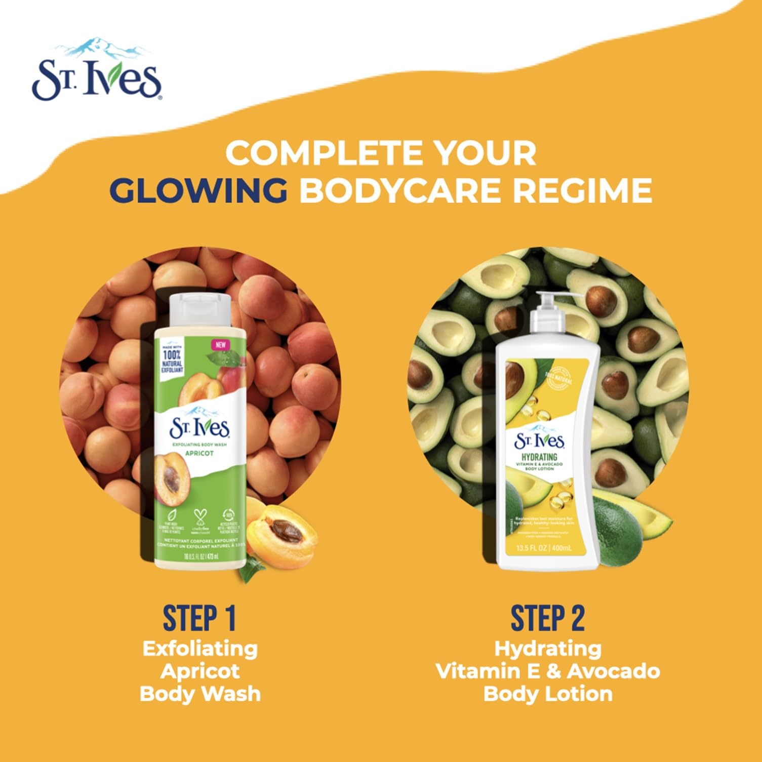 St. Ives Exfoliating Apricot Body Wash - Shower gel 100% Natural Extracts Cruel - St. Ives Official Product View 5
