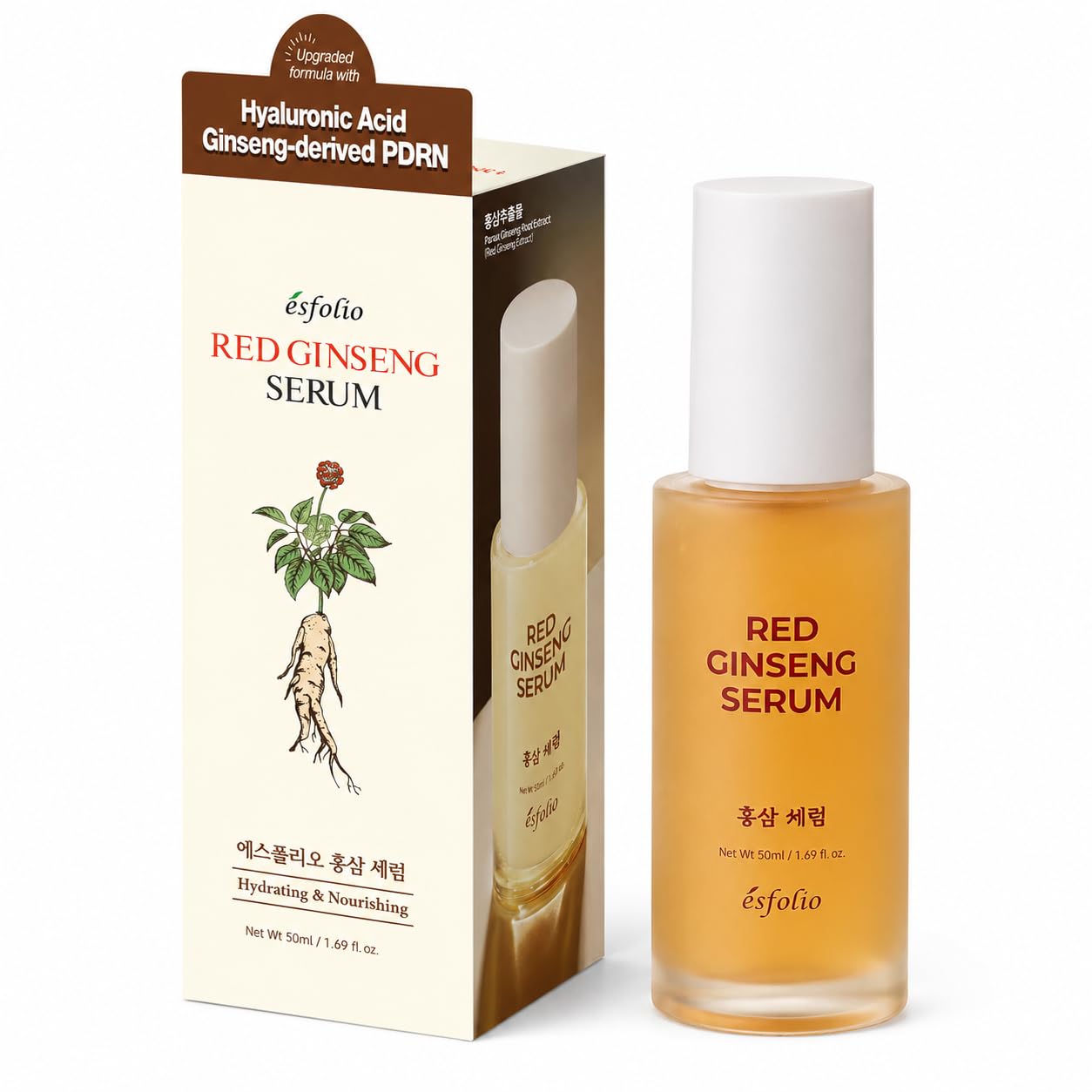 Esfolio made in Korea Red Ginseng Serum 1.69 Fl Oz, Lightweight - esfolio