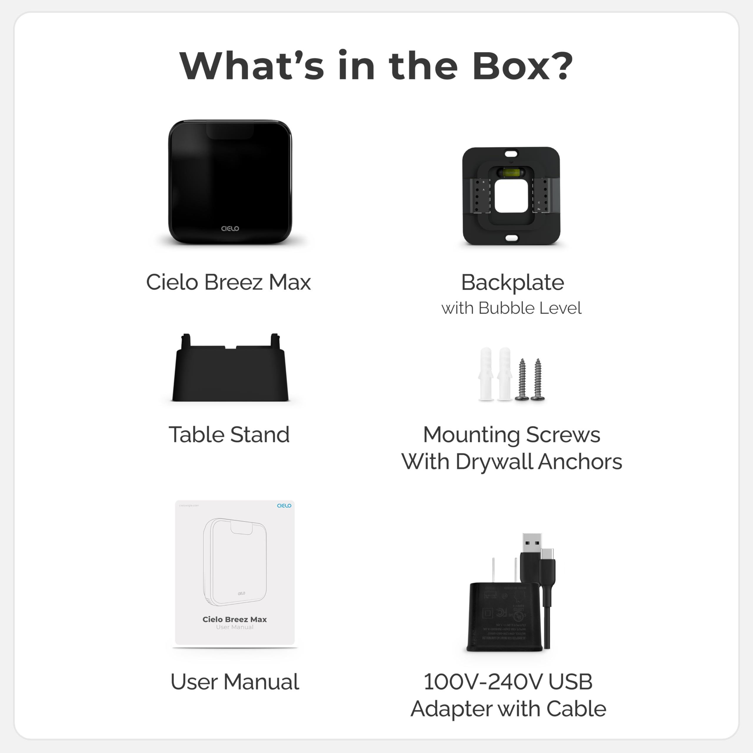Cielo Breez Breez Max Smart WiFi Thermostat for Mini-Split, Windo - Cielo Breez Official Product View 4