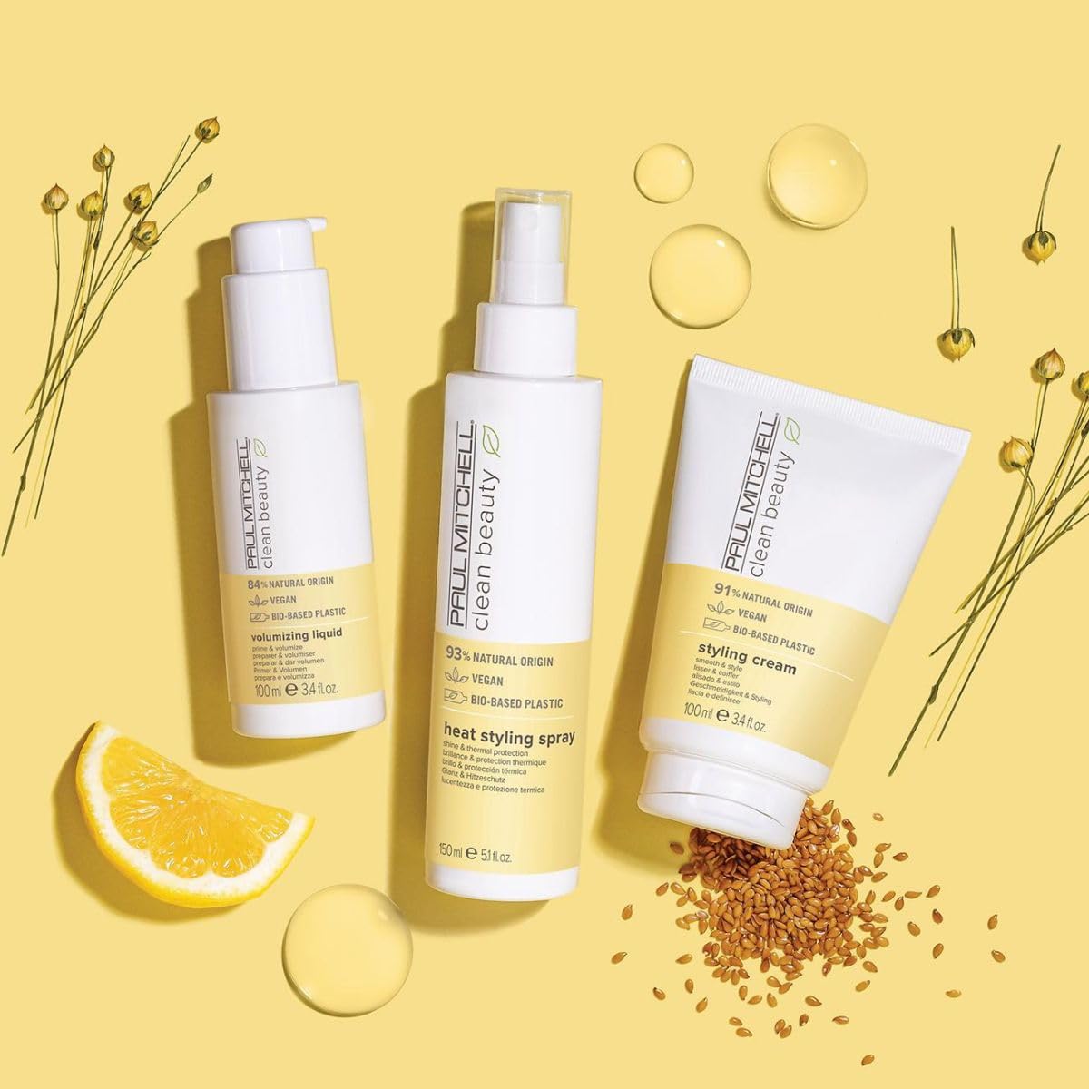 Paul Mitchell Clean Beauty Styling Cream, Smooth & Style, For All Hair Types, 3.4 fl. oz.