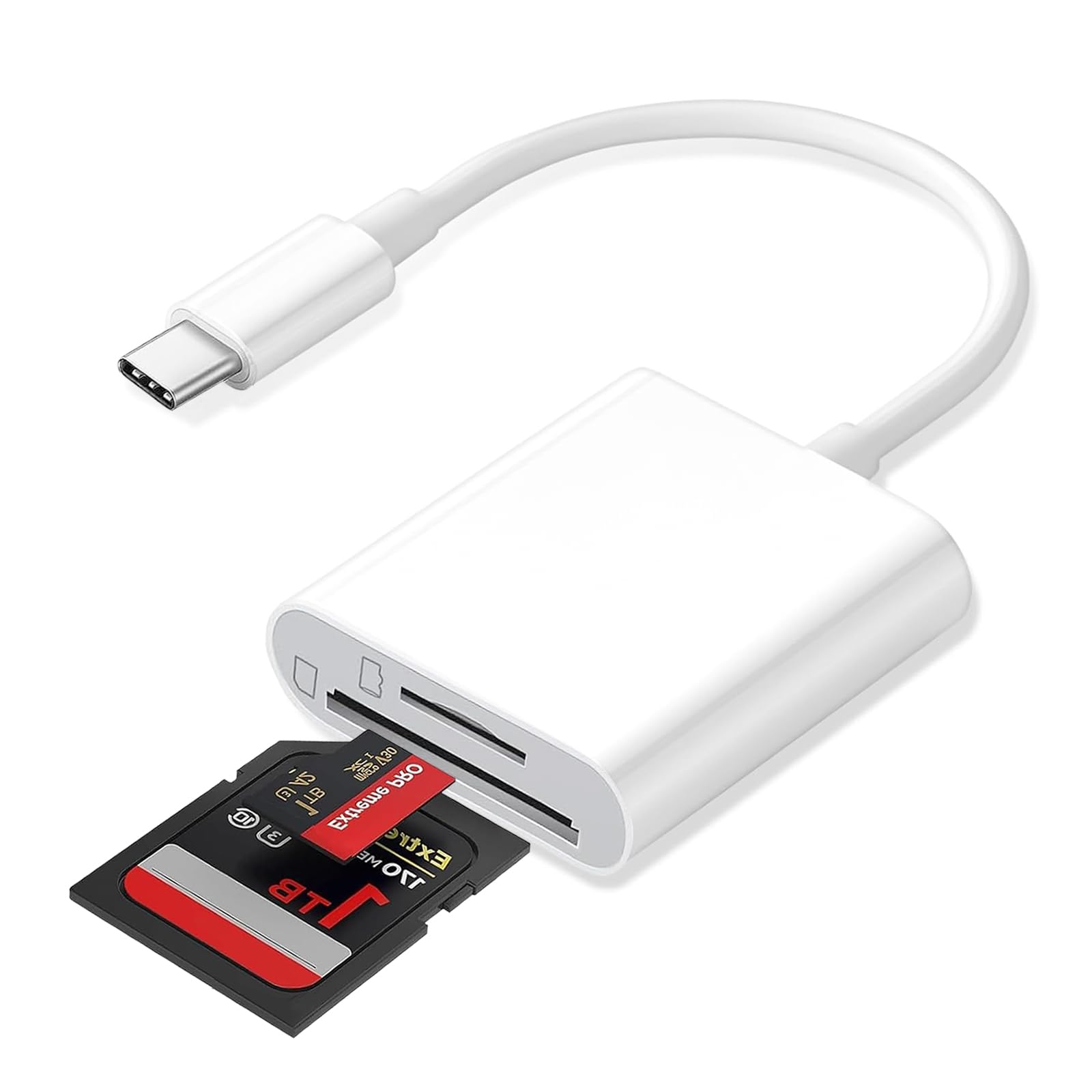 AYauGamA USB-C SD Card Reader 2-in-1 for iPhone & iPad